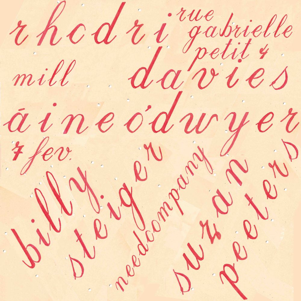 event poster for IV29: Áine O’Dwyer & Rhodri Davies, Billy Steiger, Suzan Peeters