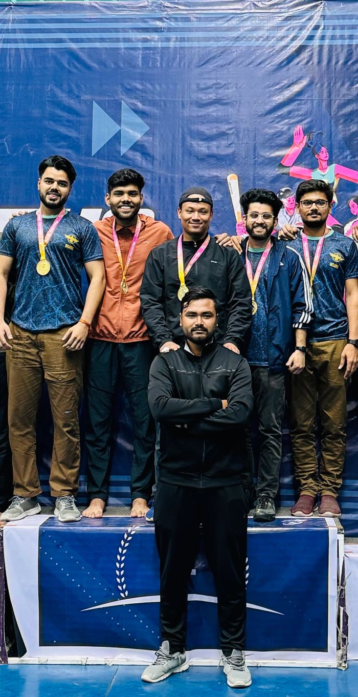Gold Medal in Badminton at Spardha 