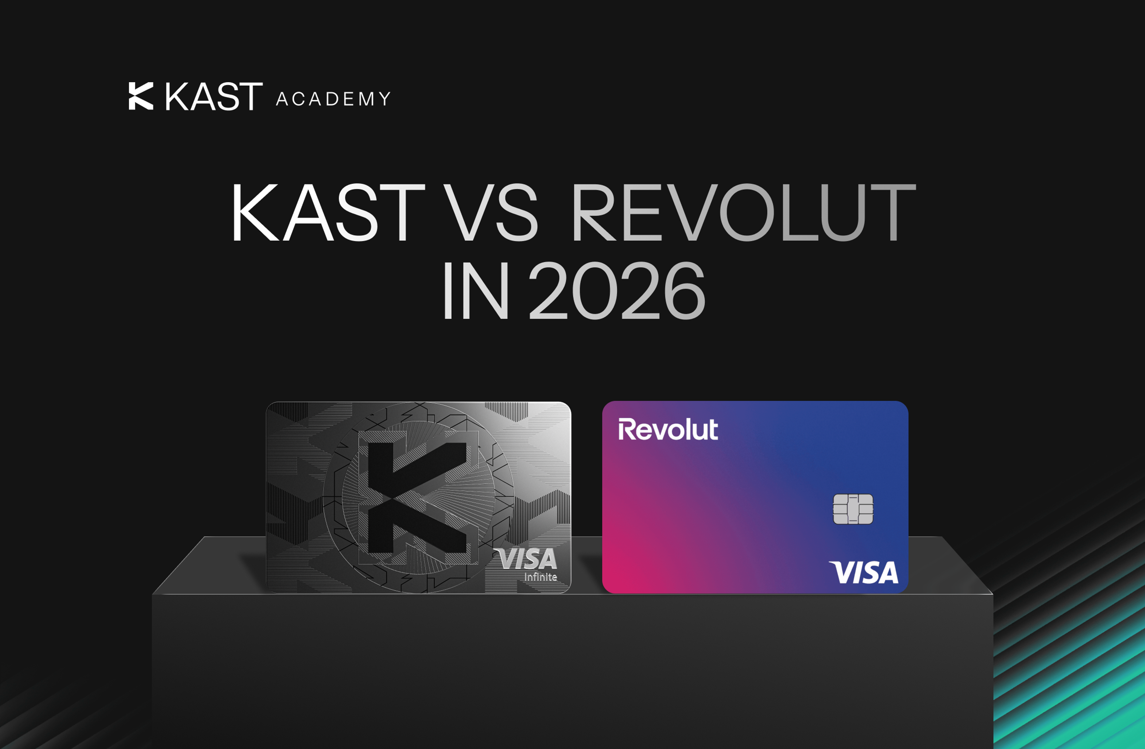 Featured illustration for “KAST vs Revolut: Full 2026 Comparison of Fees, Cashback, and Features”