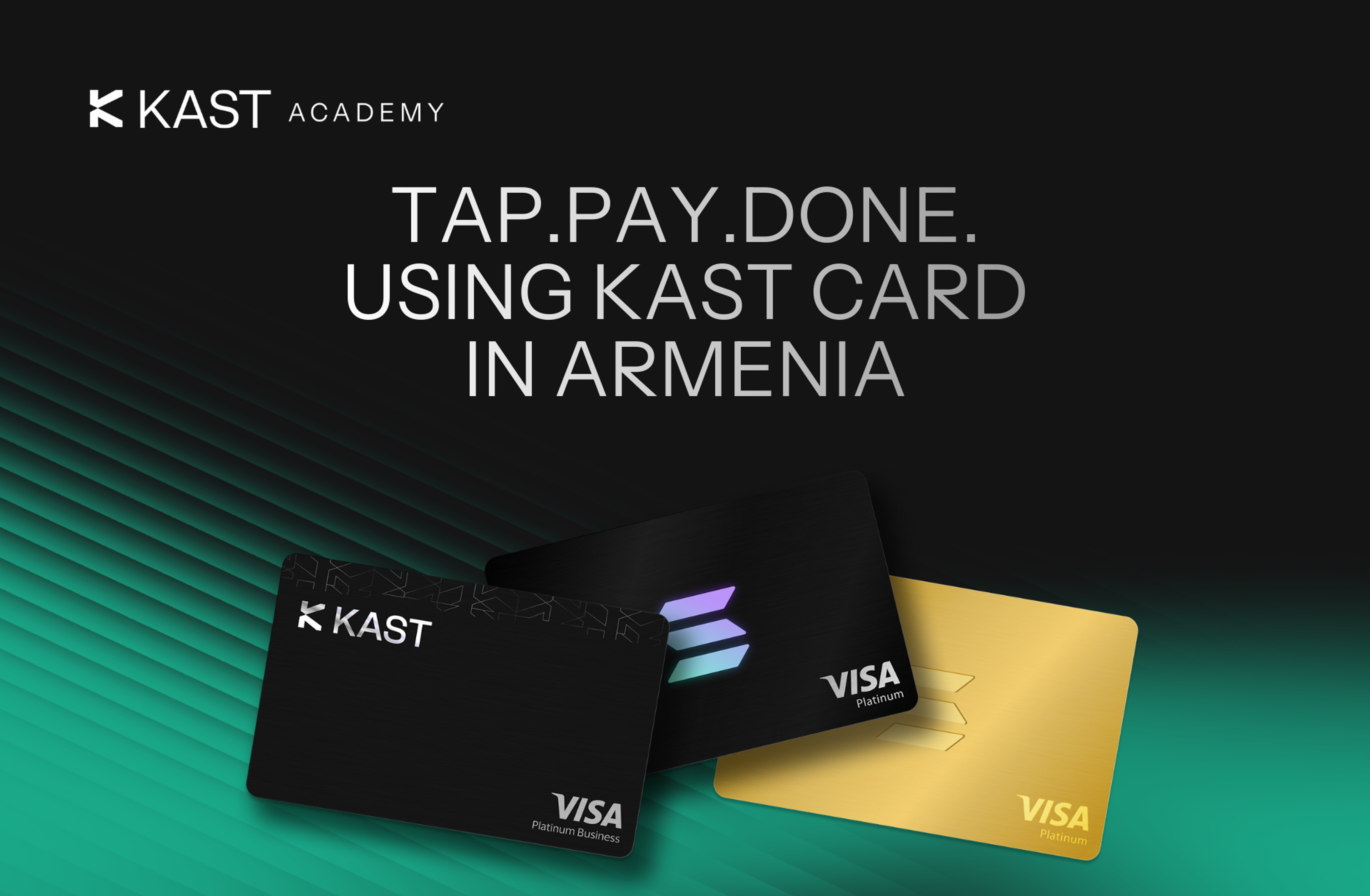 Featured illustration for “How Can I Spend My Crypto Using KAST Card in Armenia”