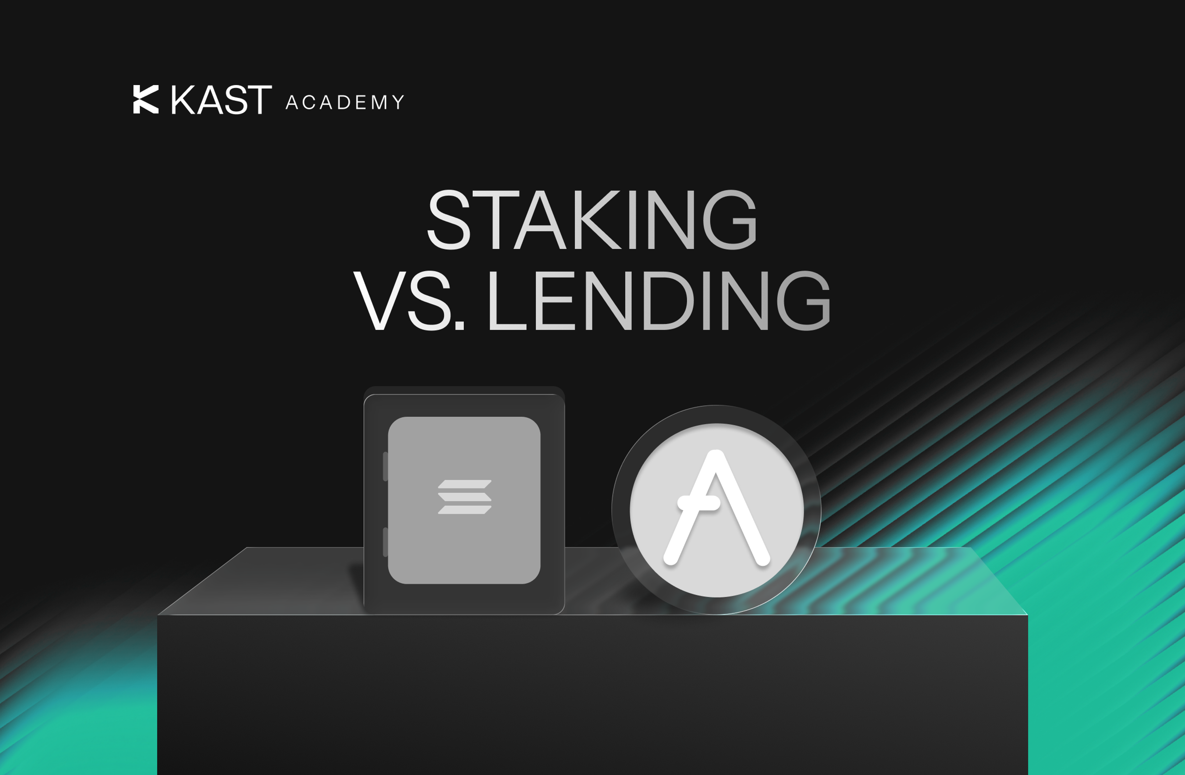 Featured illustration for “Staking vs. Lending: A Beginner’s Guide to Safer Yield”