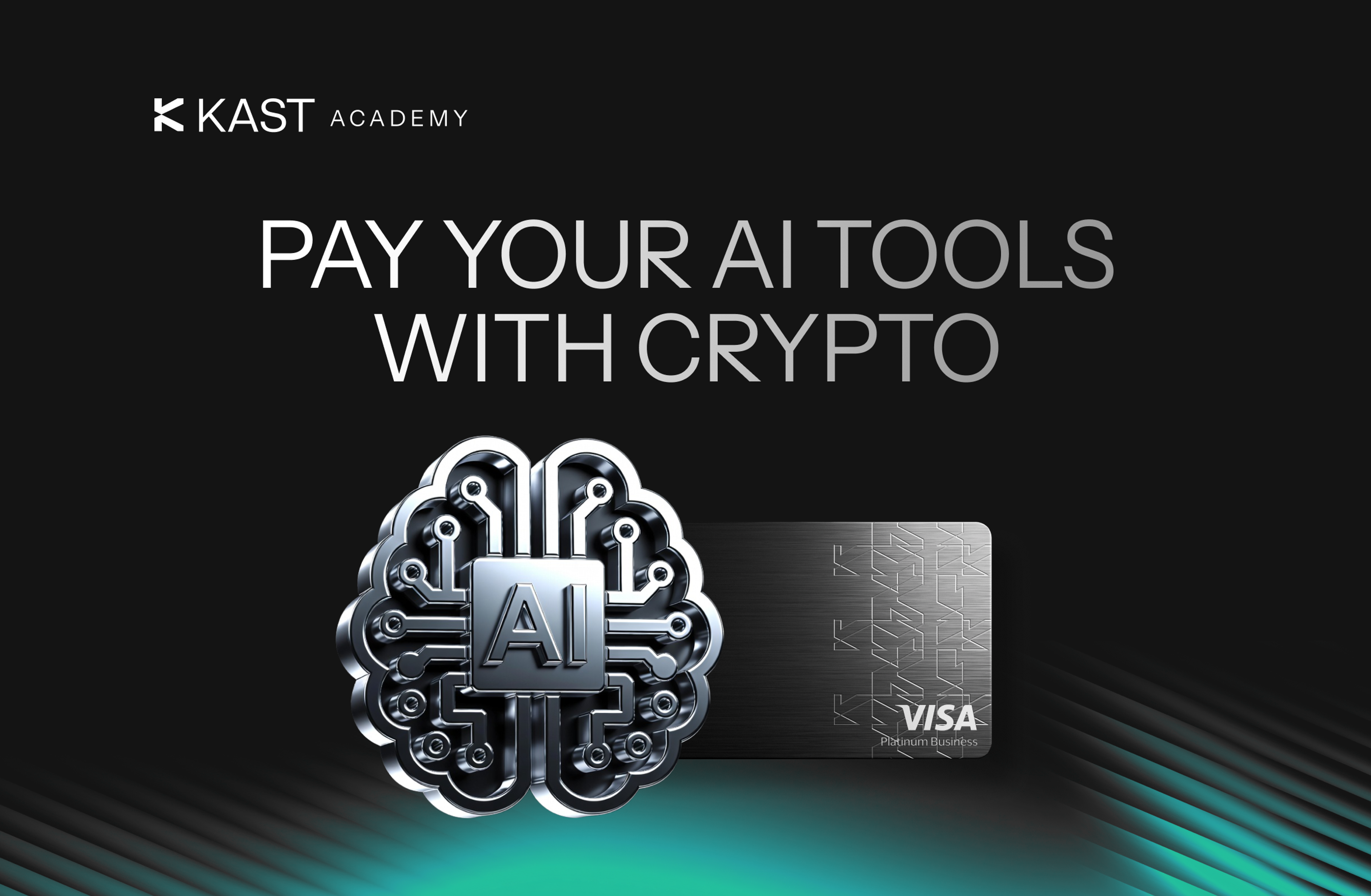 Featured illustration for “How to Use Crypto to Pay for Artificial Intelligence (AI) Tools”