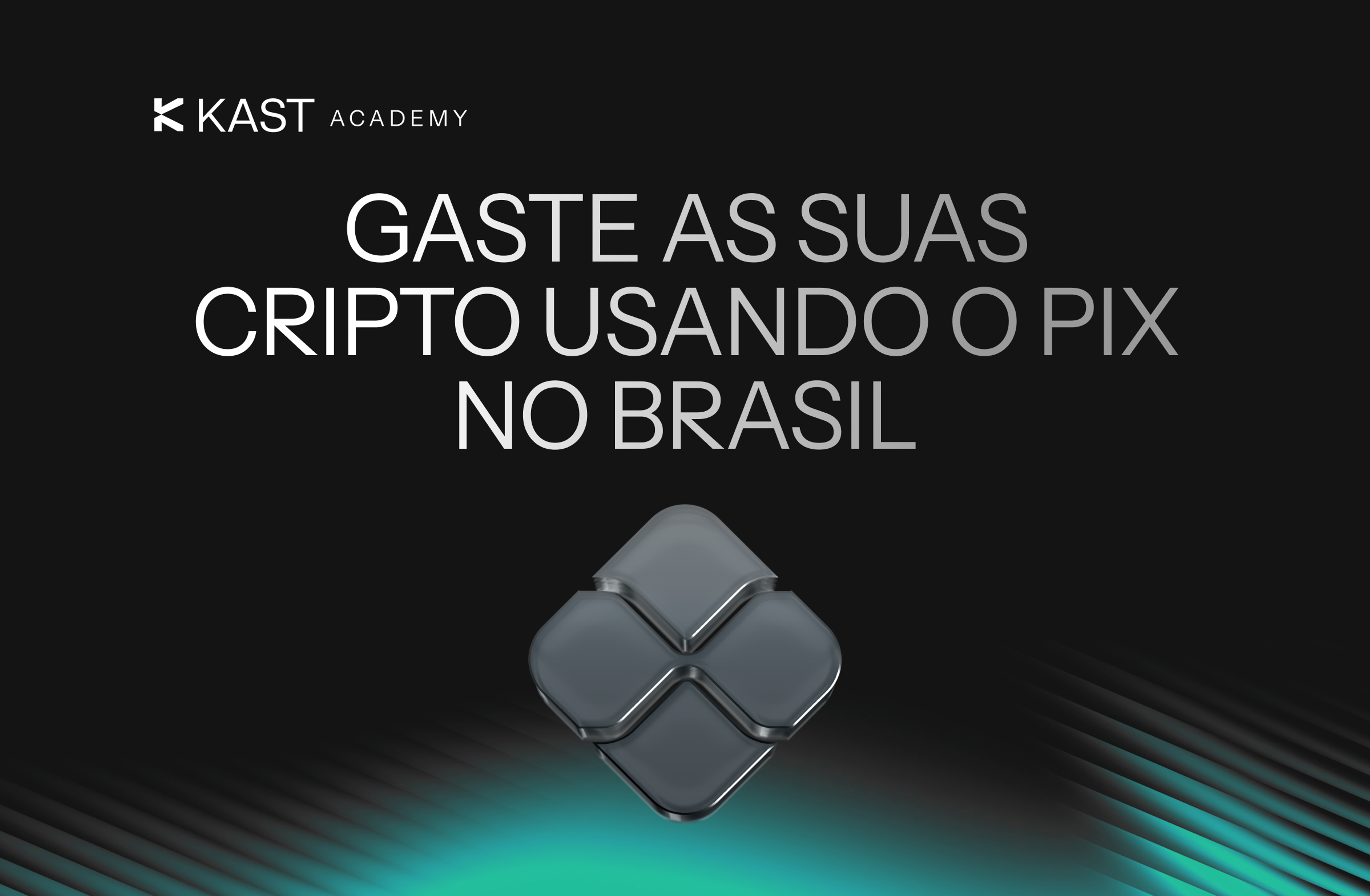 Featured illustration for “Como Posso Gastar Cripto Usando PIX no Brasil com a KAST?”