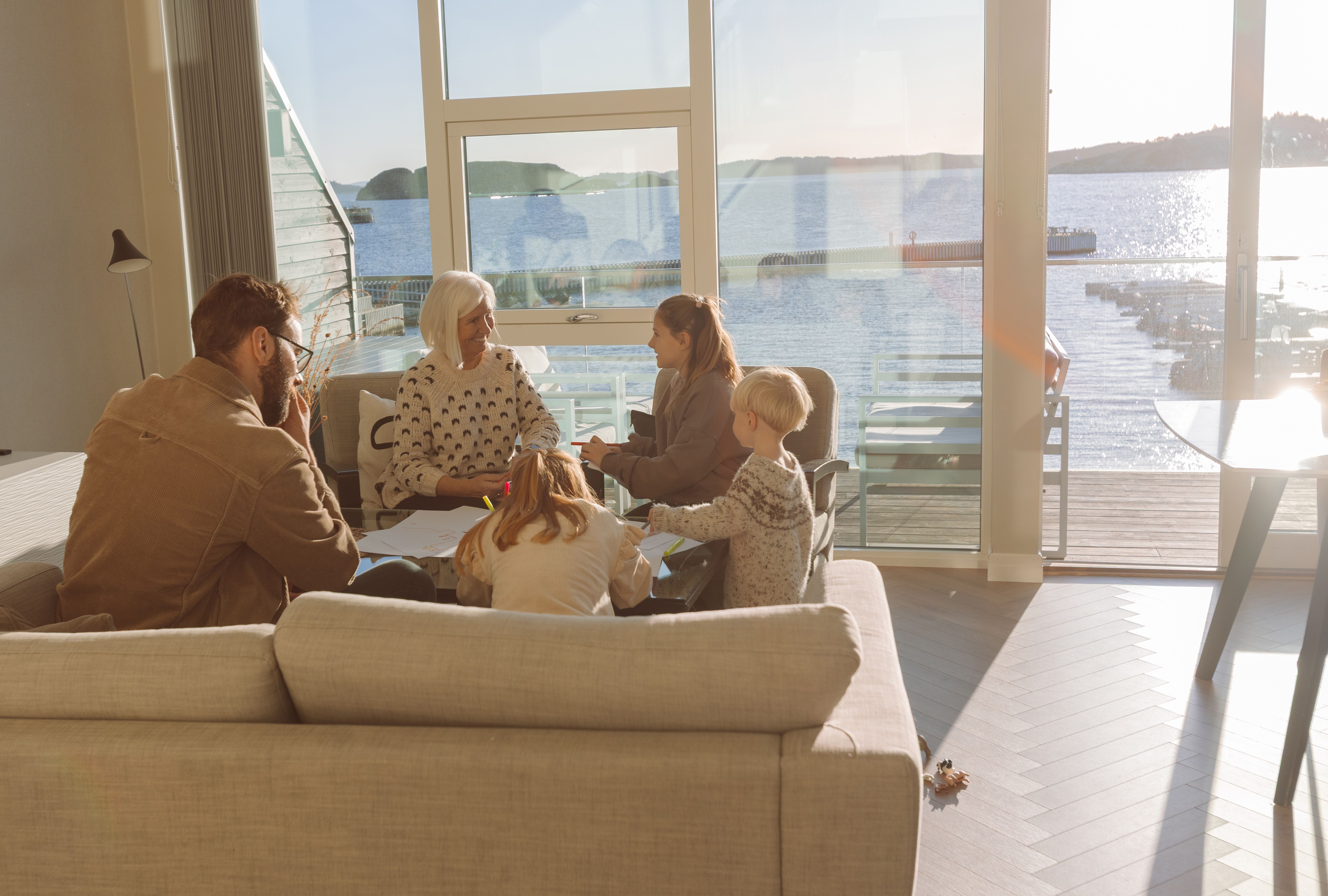 familie ferie i rorbu