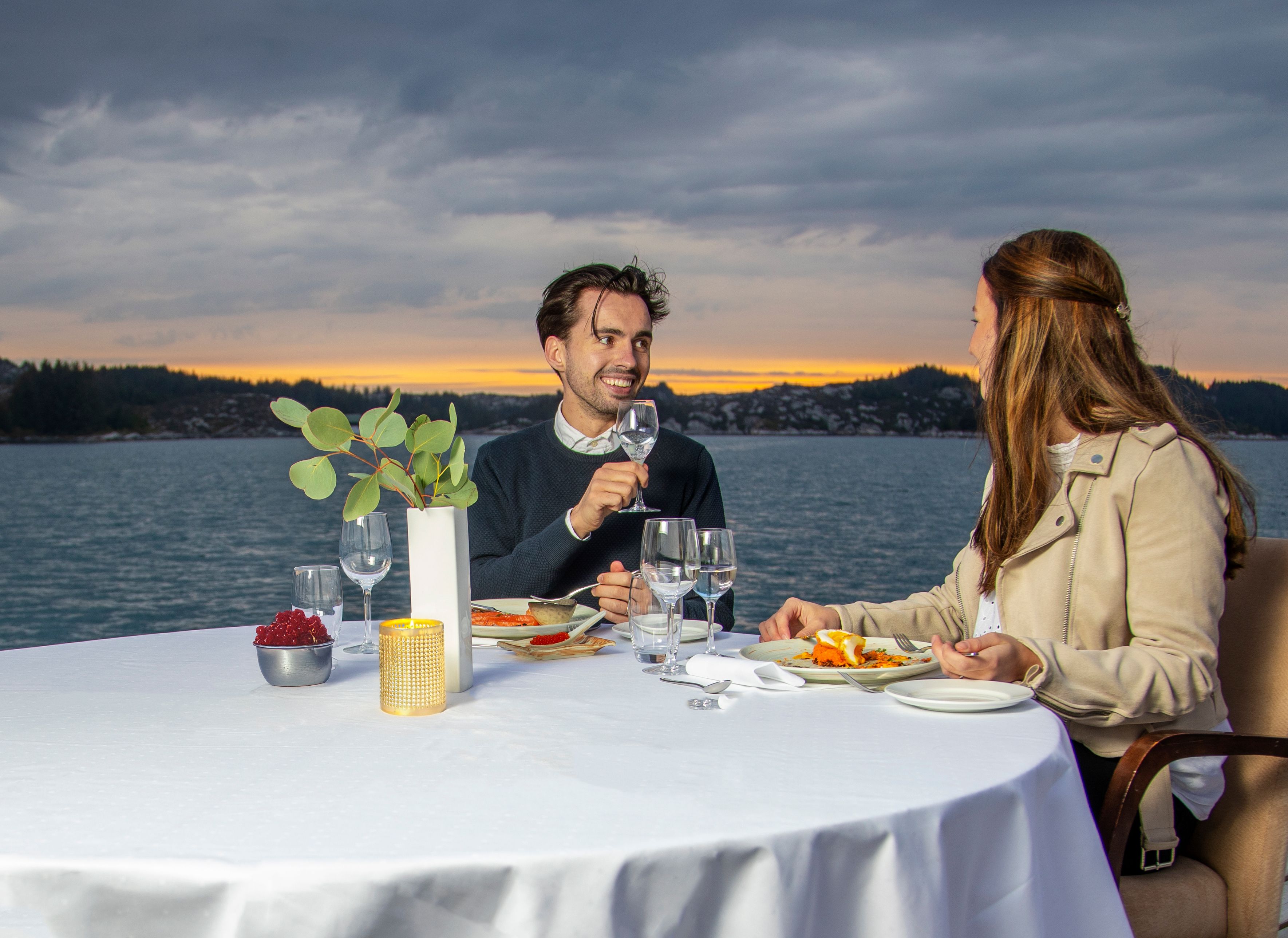 middag med utsikt på sotra, panorama hotell