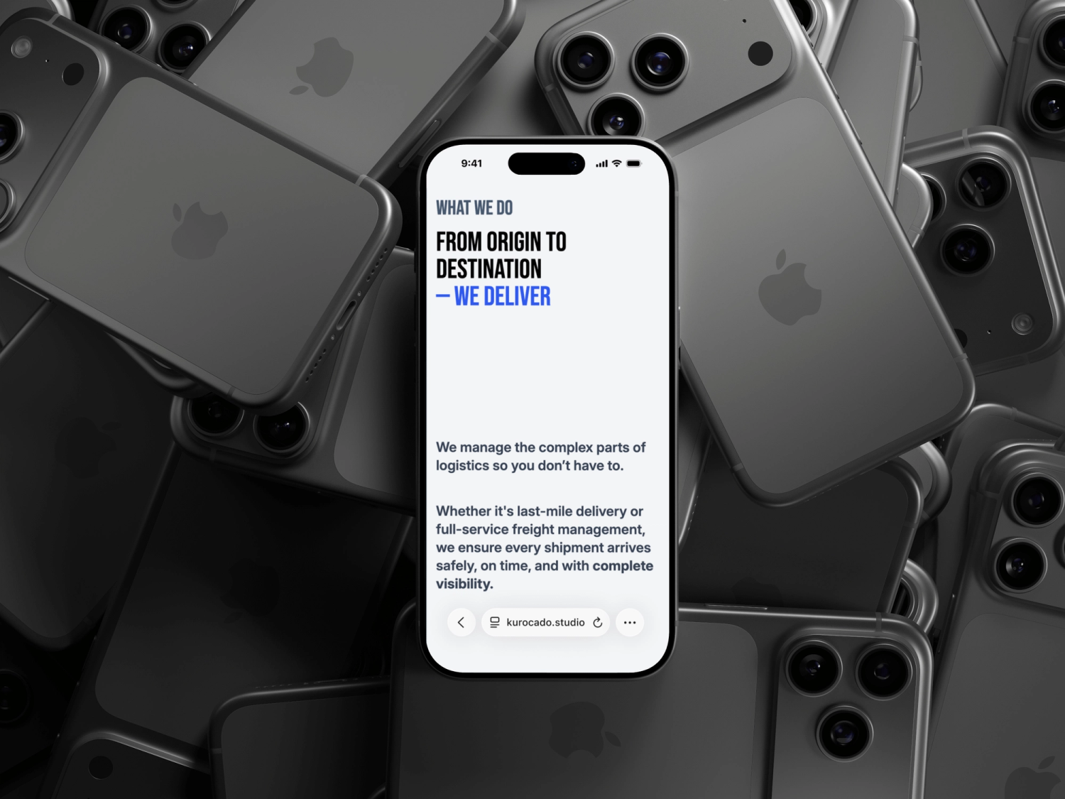 Logistics website description