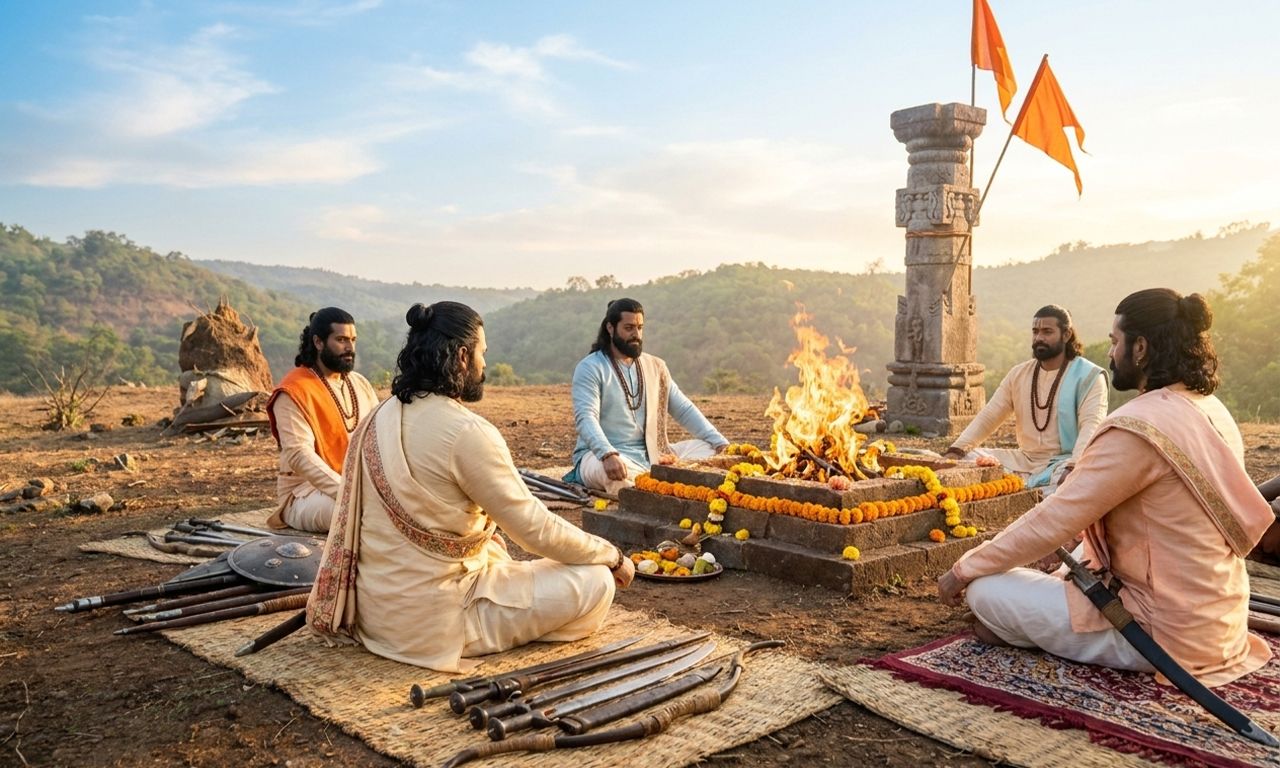 Why Rama and the Pandavas Both Did This Upasana Before Their Wars - SiddhiStar Narwar Dham Parampara