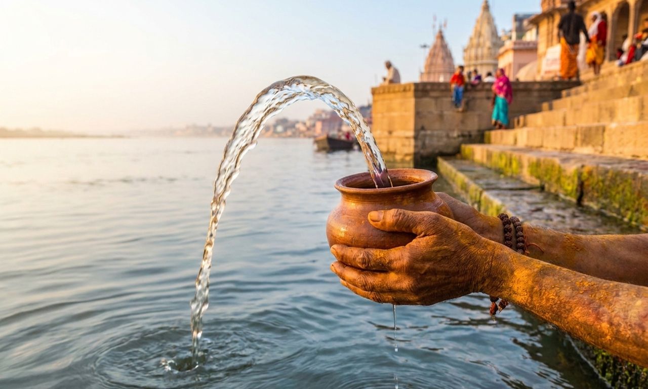 How Shankaracharya Held a River in a Clay Pot - SiddhiStar Narwar Dham Parampara