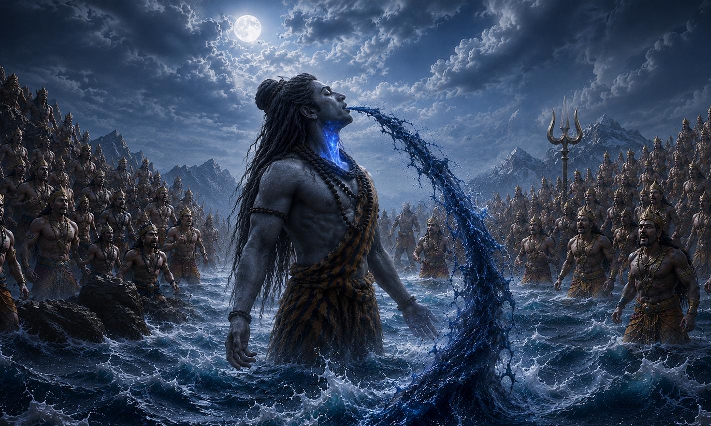 Why Does Lord Shiva Drink Poison? - SiddhiStar Narwar Dham Parampara