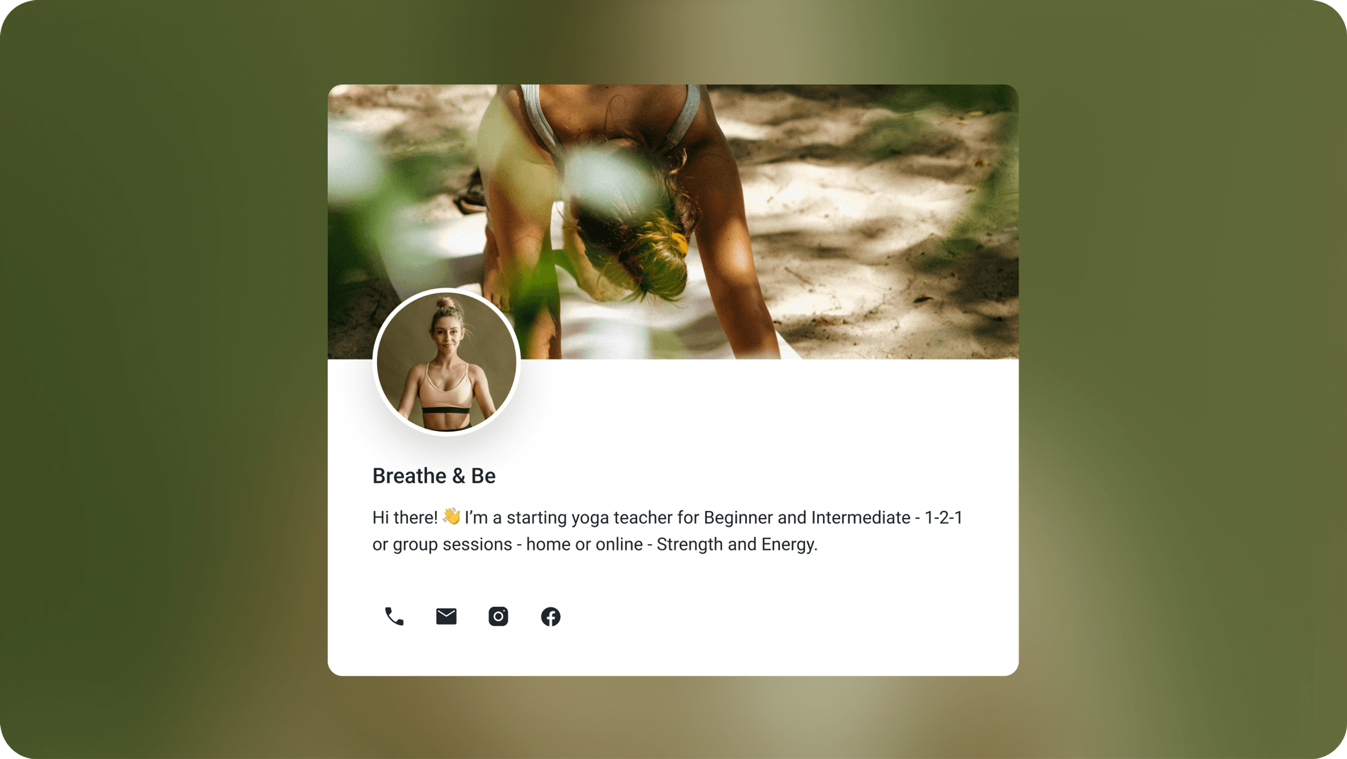 Momoyoga teacher view branded