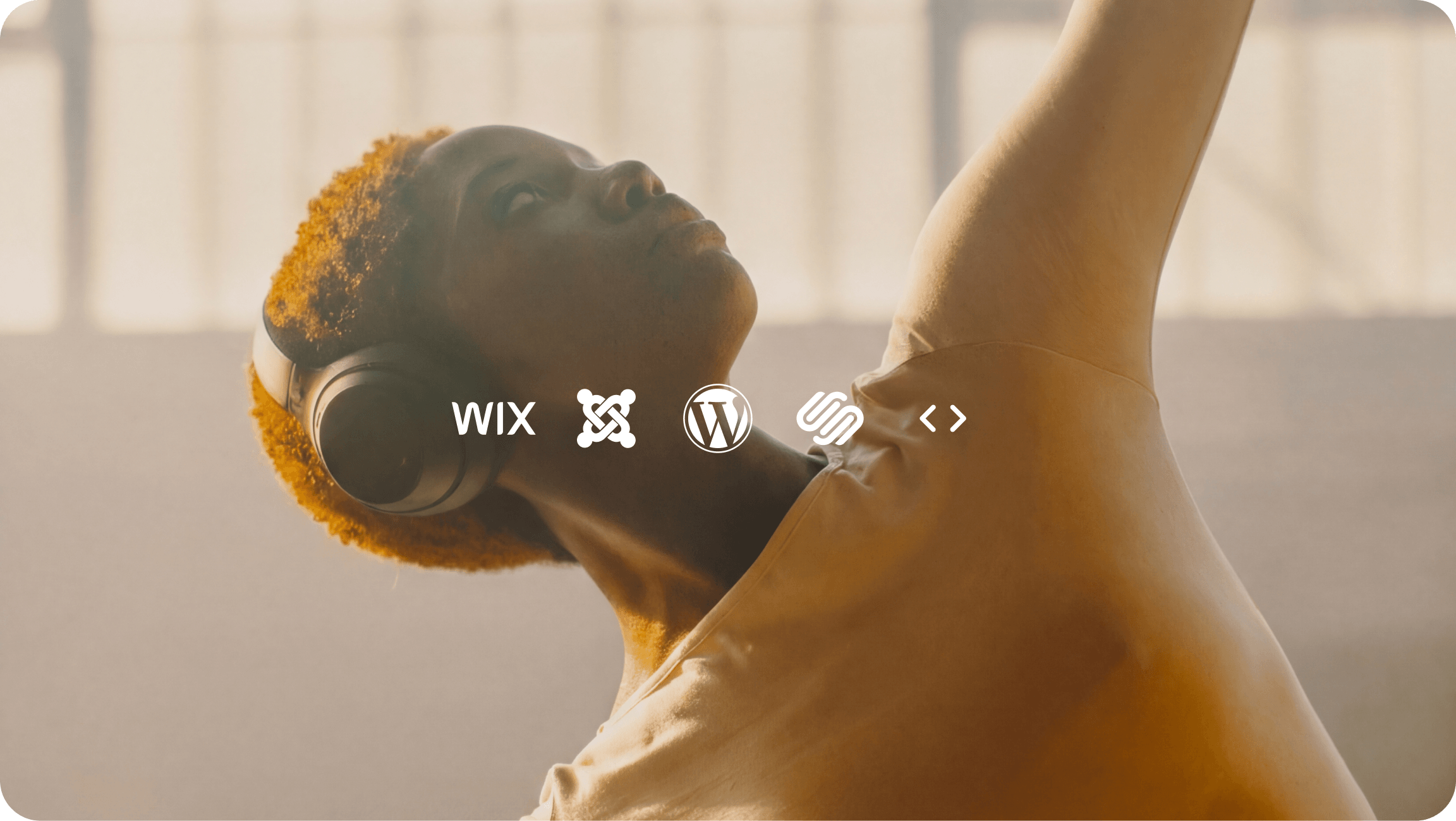 wix, joomla, wordpress, squarespace, code