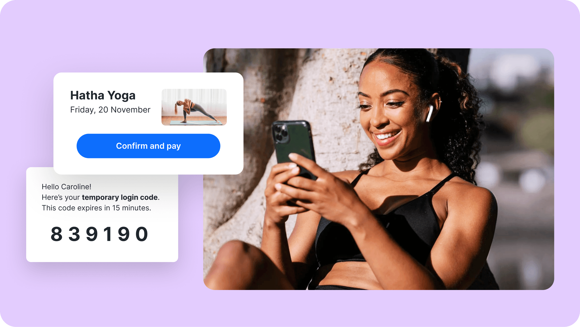 Easy booking with Momoyoga