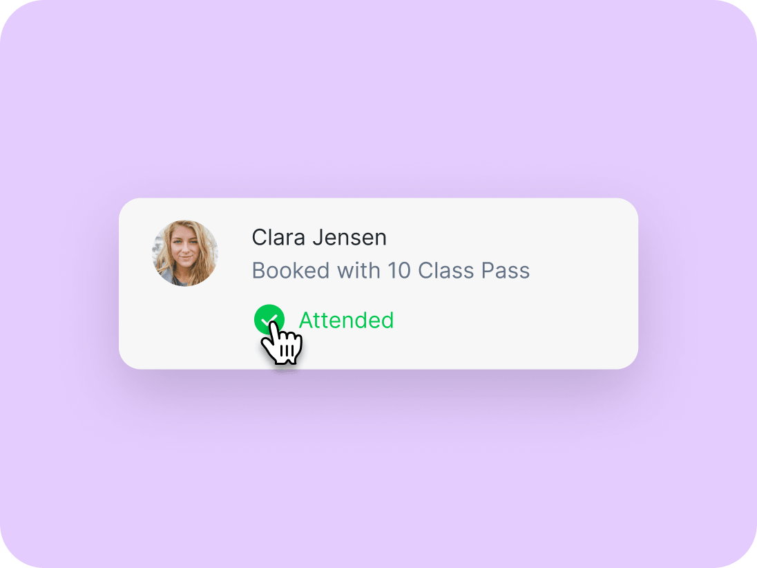Class attended checkmark