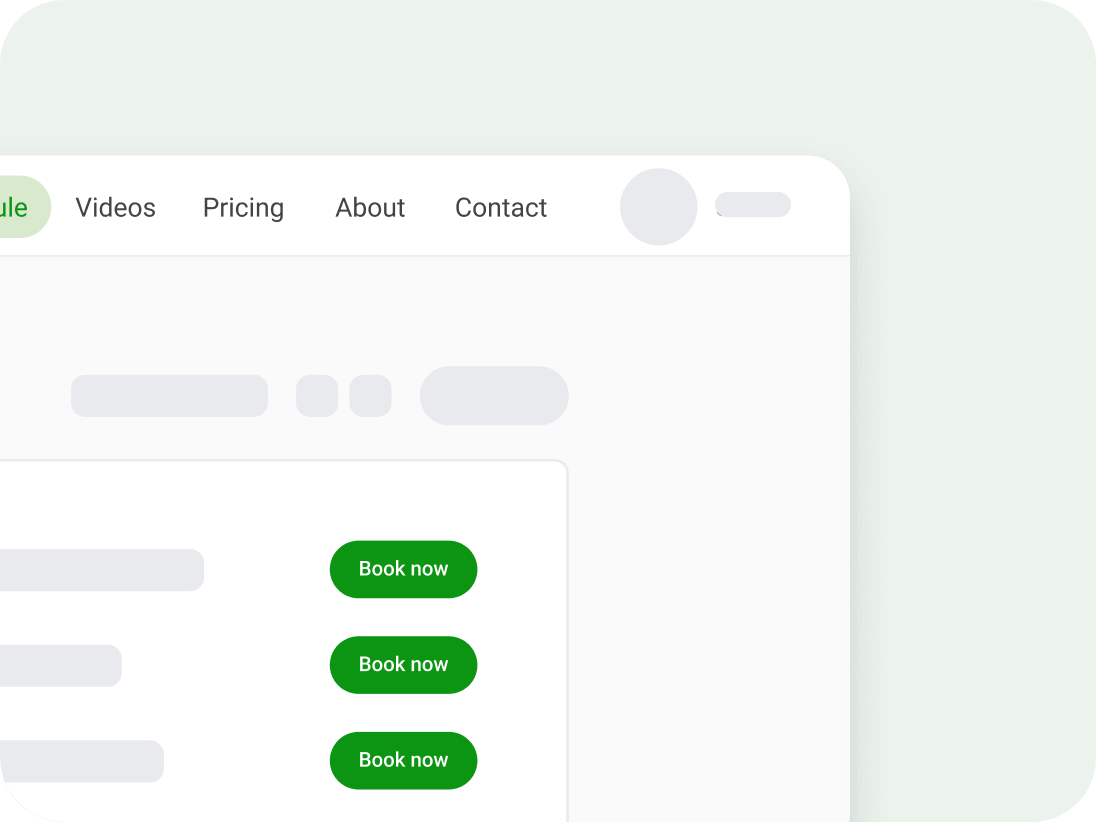 Schedule view branded