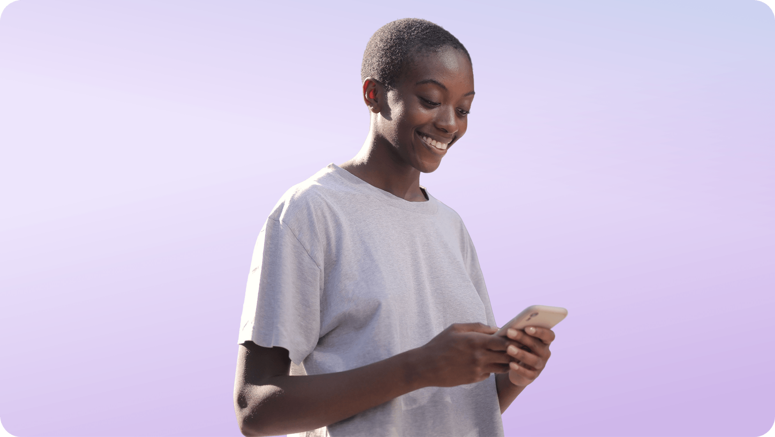 Women using a phone