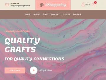 Screenshot of Shappening website