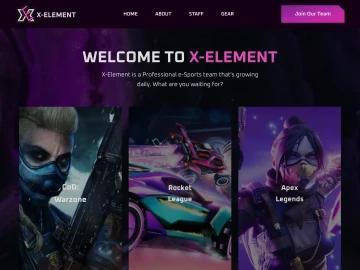 Screenshot of X-Element (Draft) website