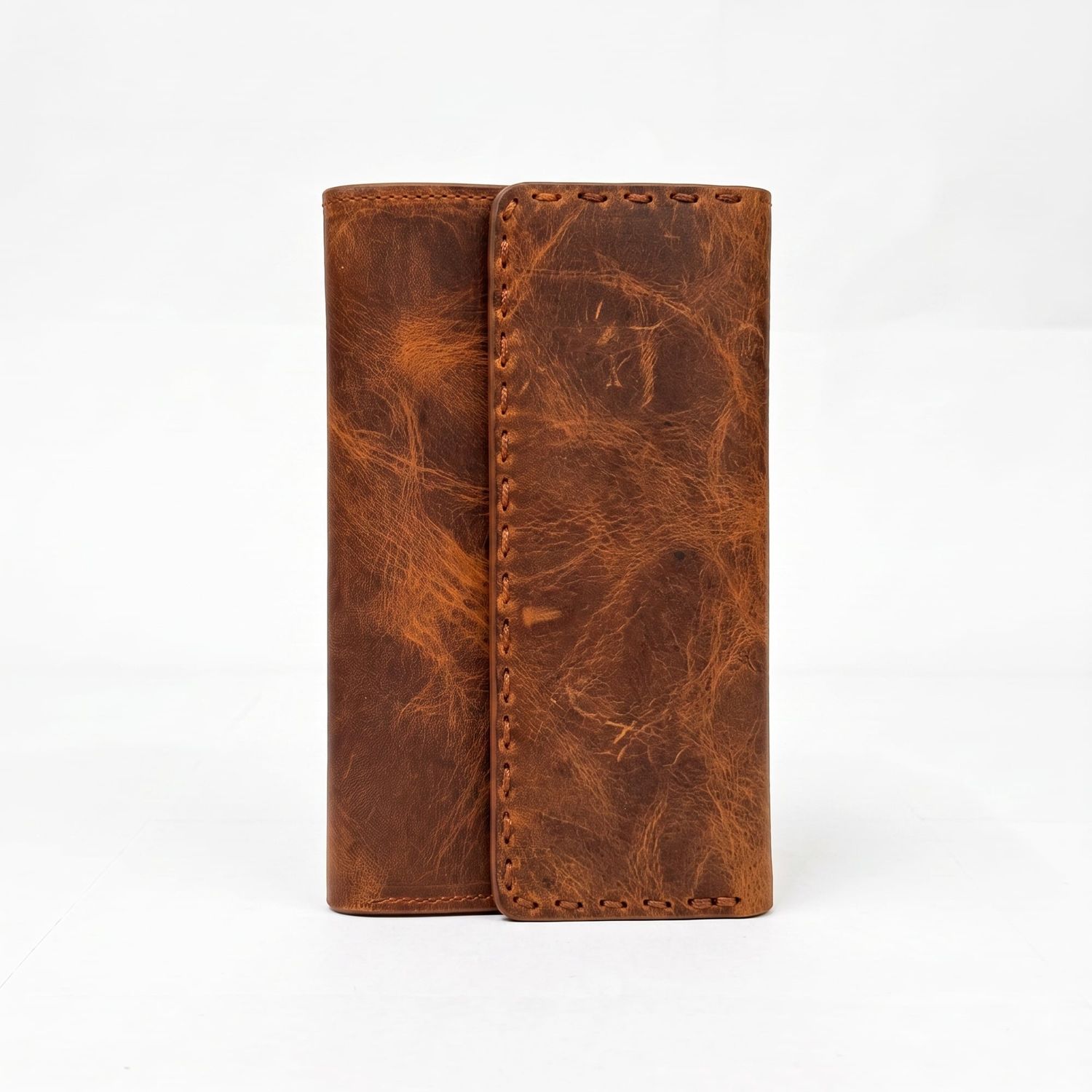Hand Stitch Tri-Fold Wallet Görsel 4