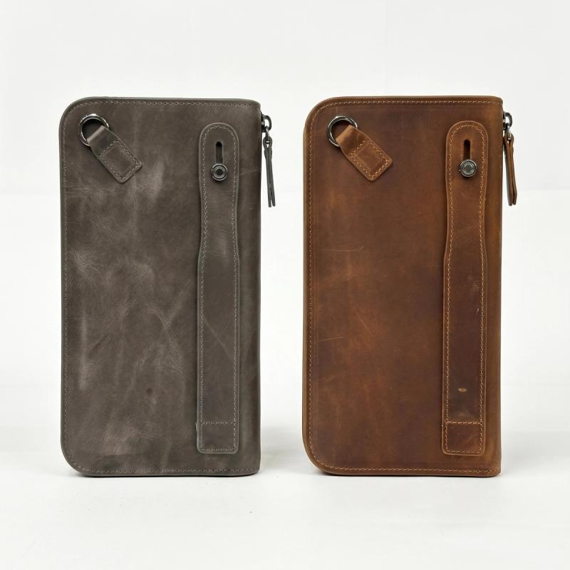 Rigid Phone Holder Zipper Wallet