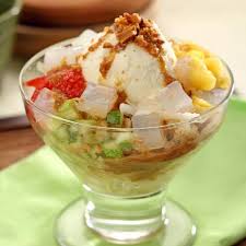 Fruit Salad With Ice Cream picture