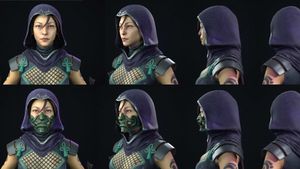 The Ultimate Guide to 3D Modeling 1 Magic Media 3D Modeling. A 3D character model of a hooded female warrior or assassin, shown from multiple angles.