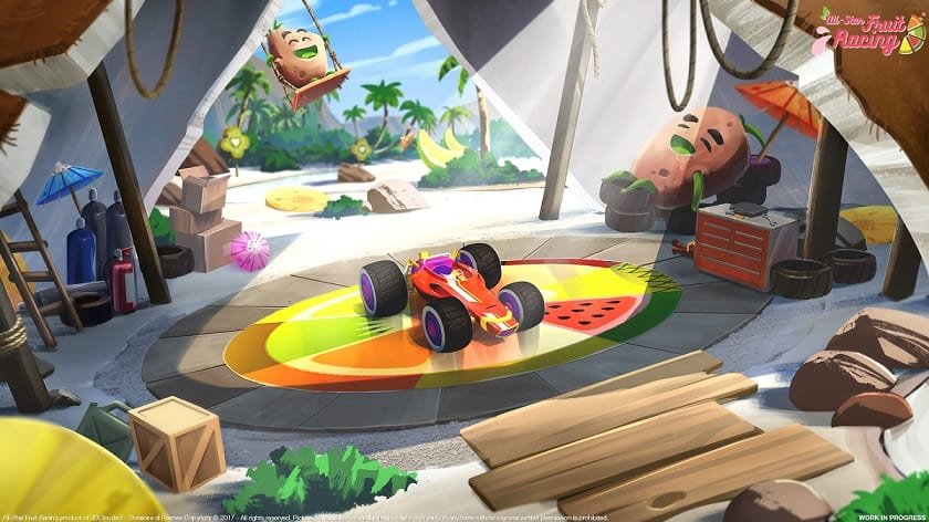 All star fruit racing portfolio game art