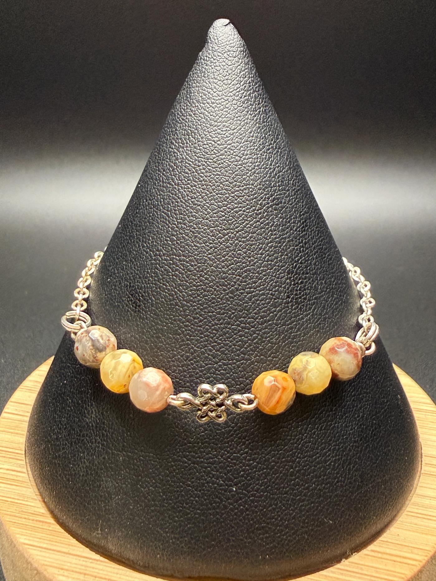 Crazy Lace Agate Bracelet