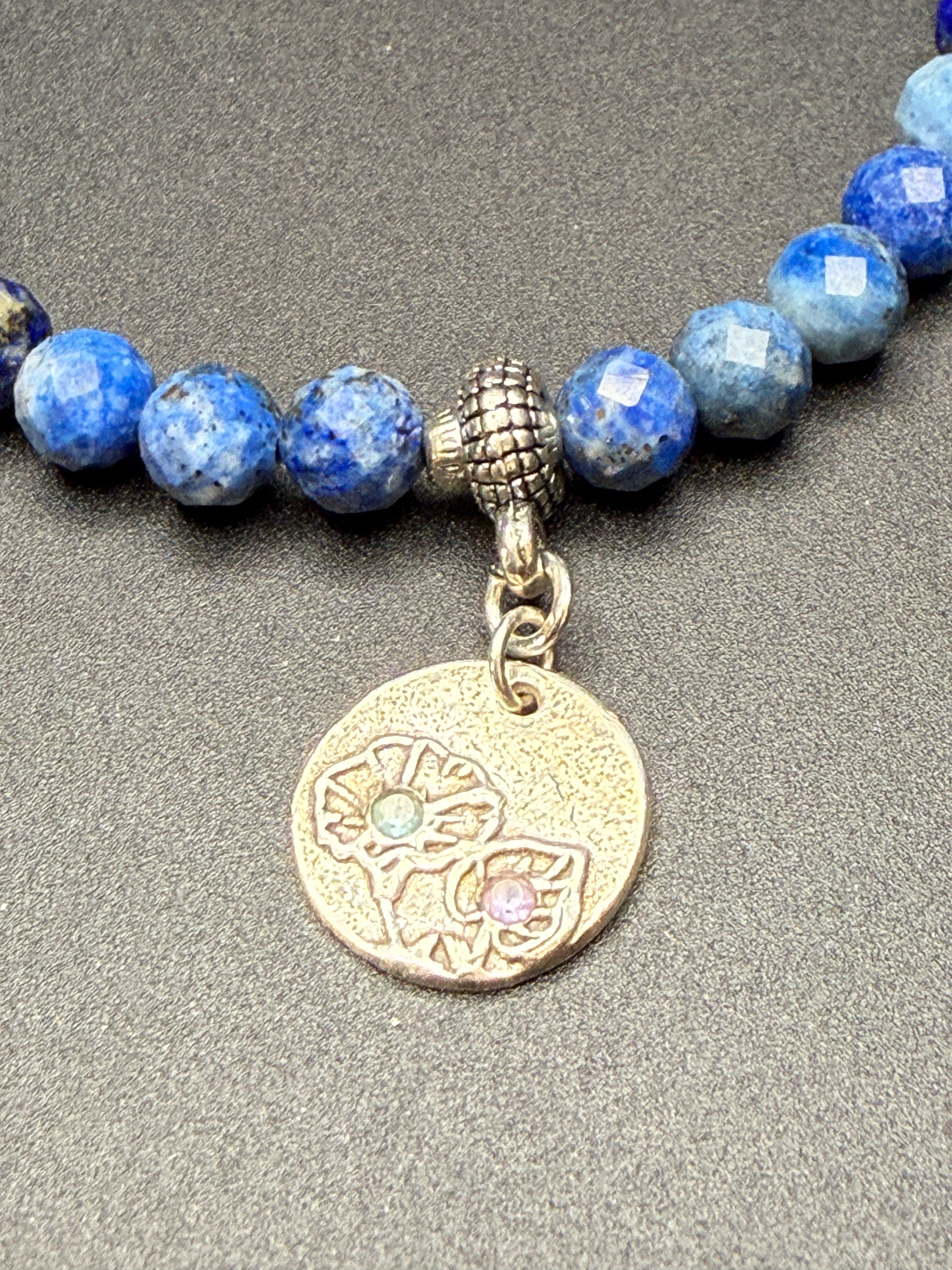 Denim Lapis Balance Bracelet — view 2