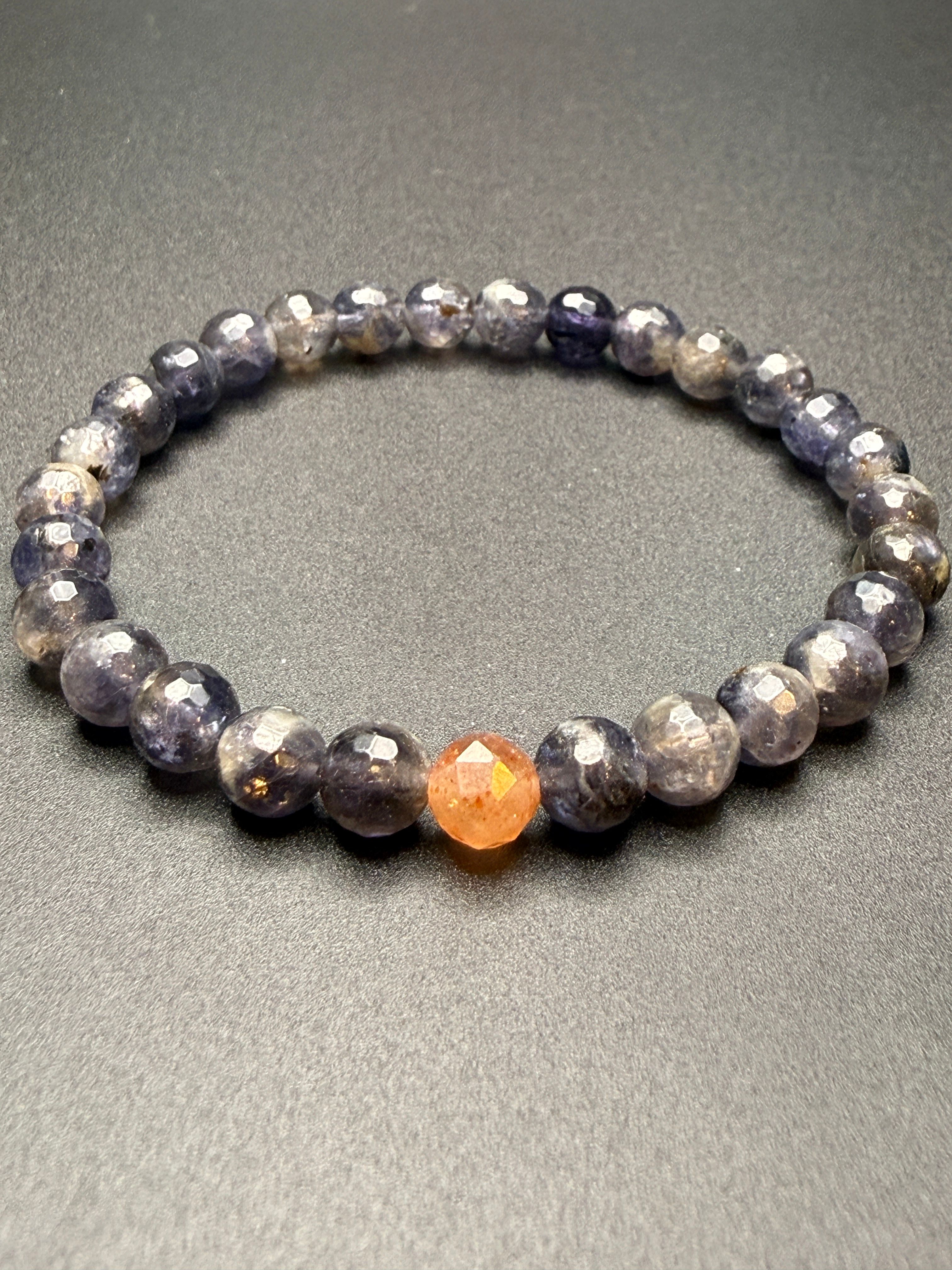 Iolite and Sunstone Bracelet