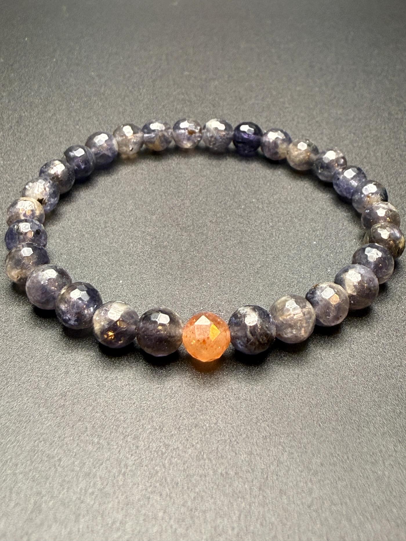 Iolite and Sunstone Bracelet