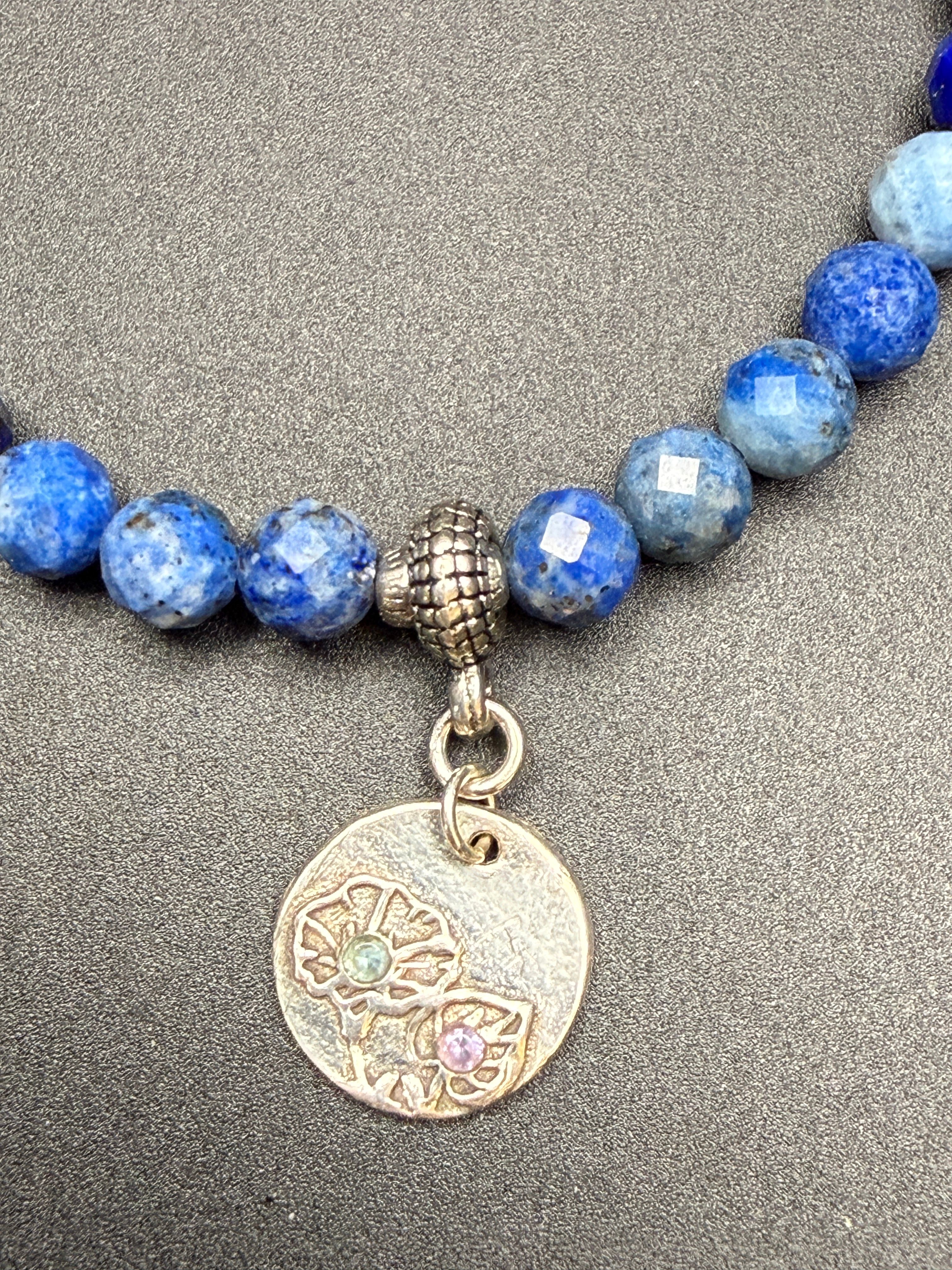 Denim Lapis Balance Bracelet — view 5