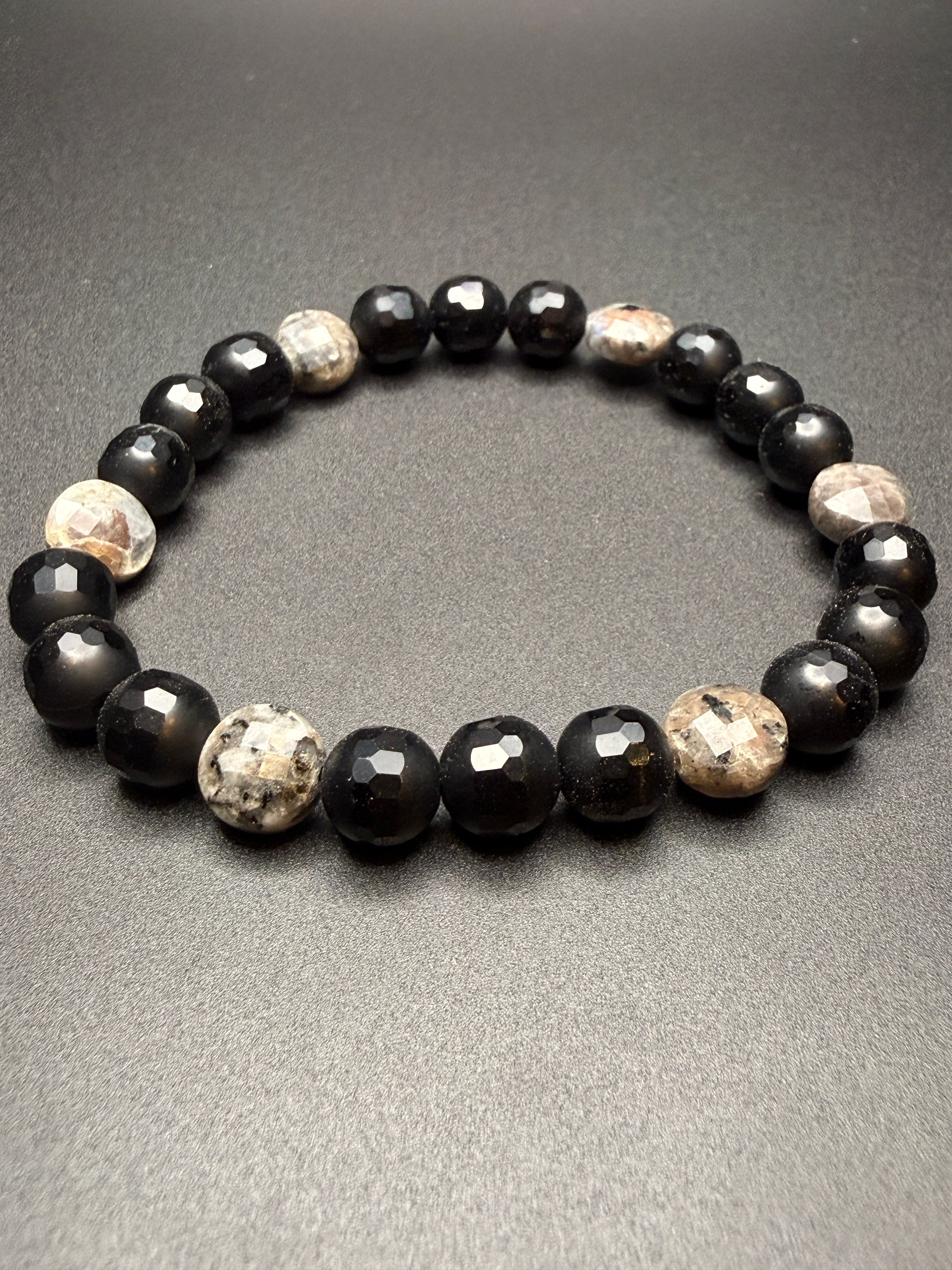 Onyx Yooperlite Bracelet