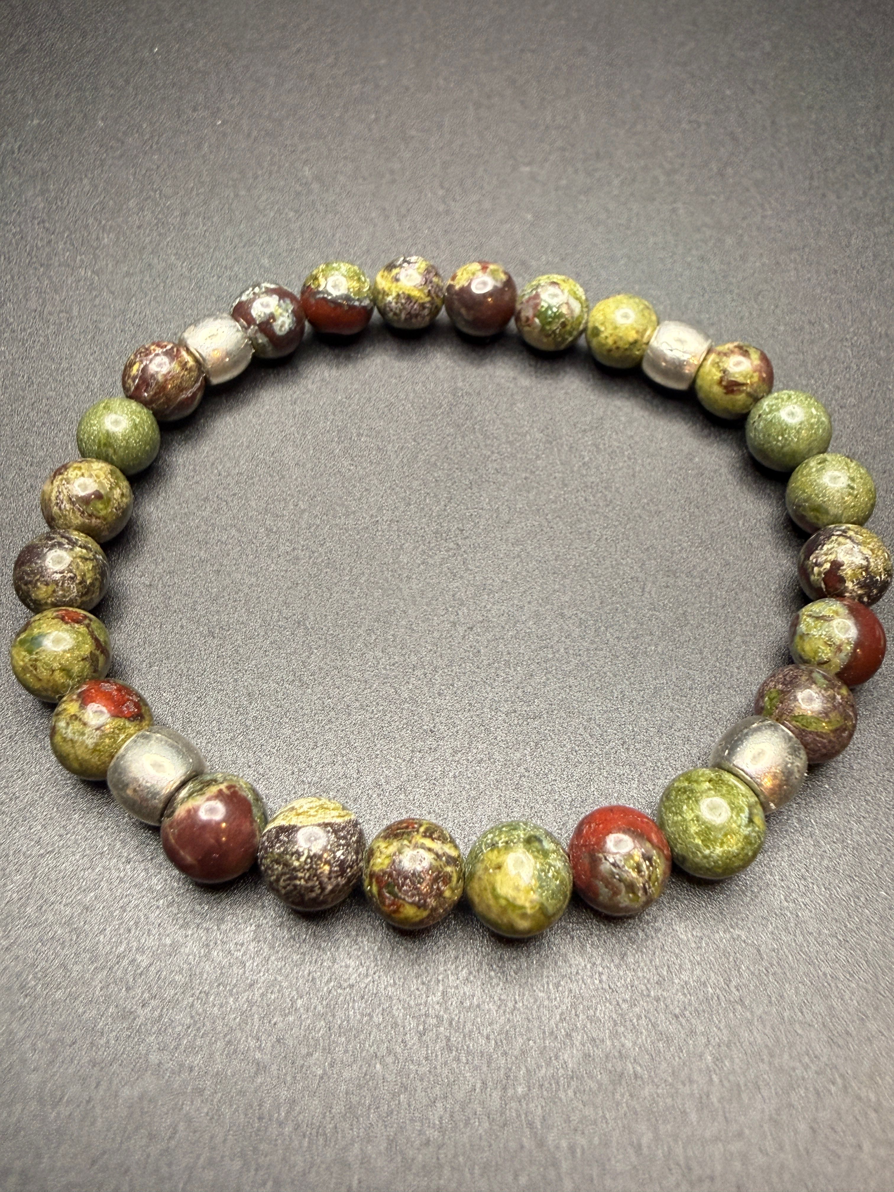Dragon Blood Jasper Bracelet — view 6