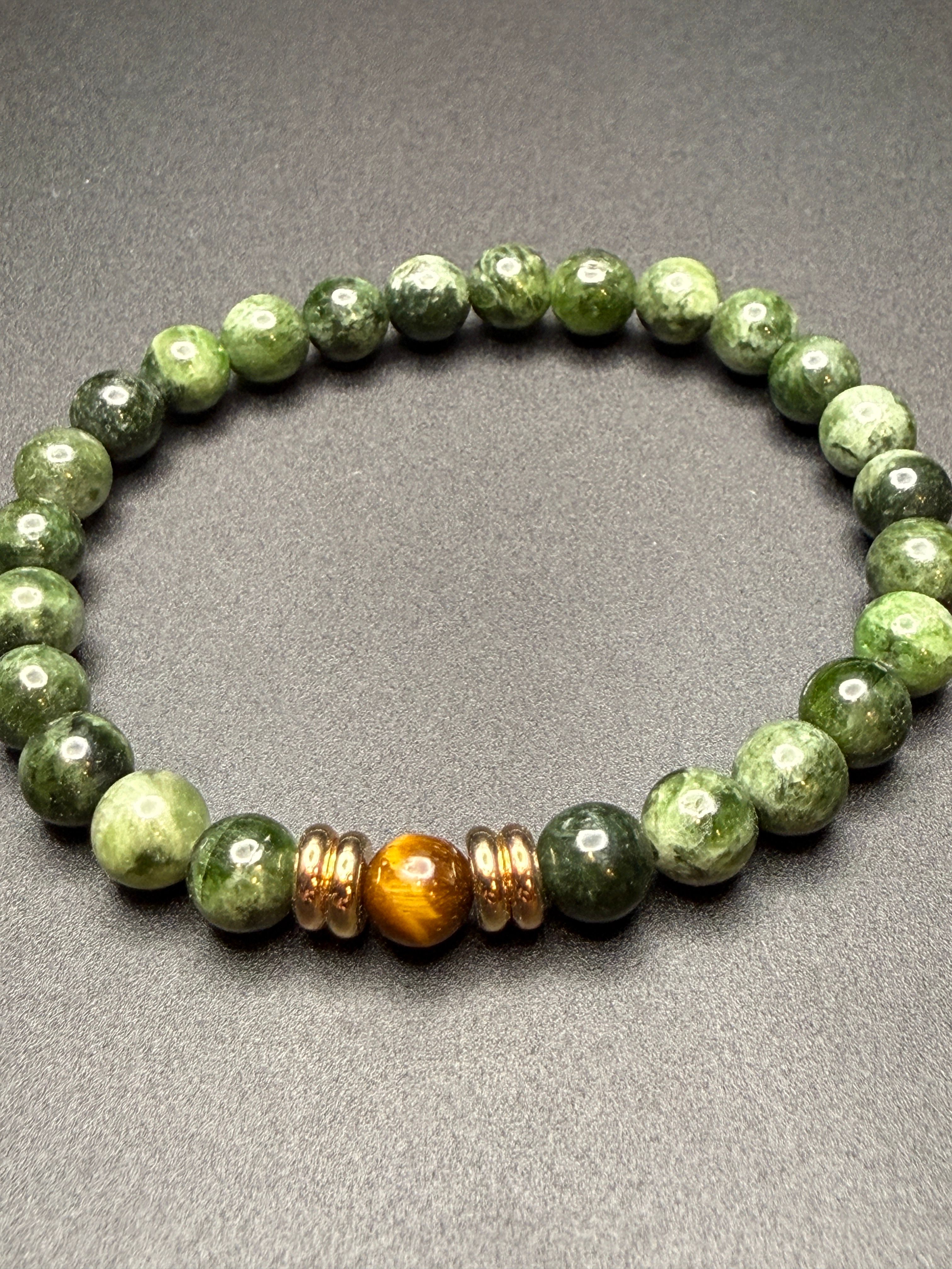 Diopside Tiger Eye Bracelet