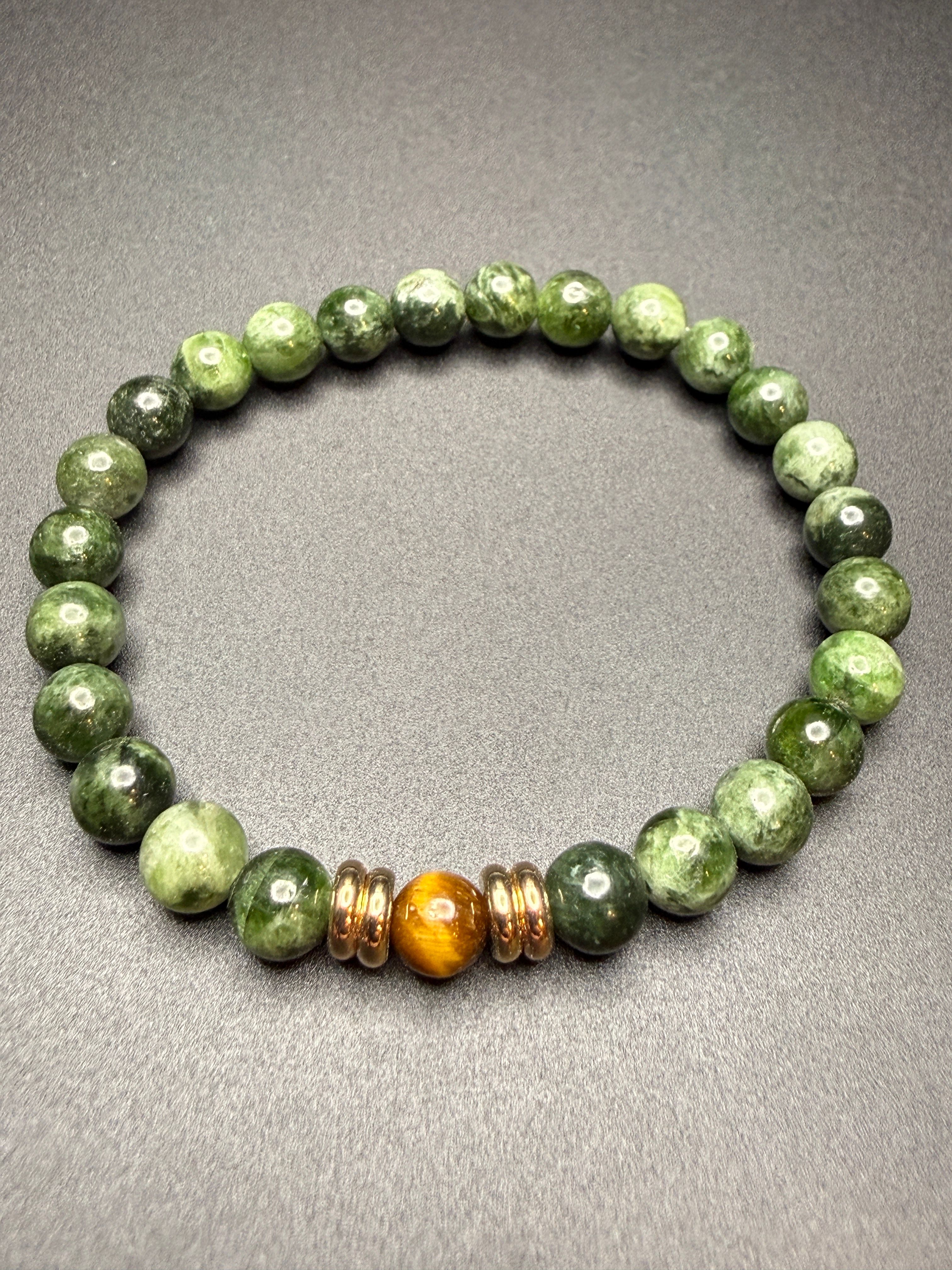 Diopside Tiger Eye Bracelet — view 5
