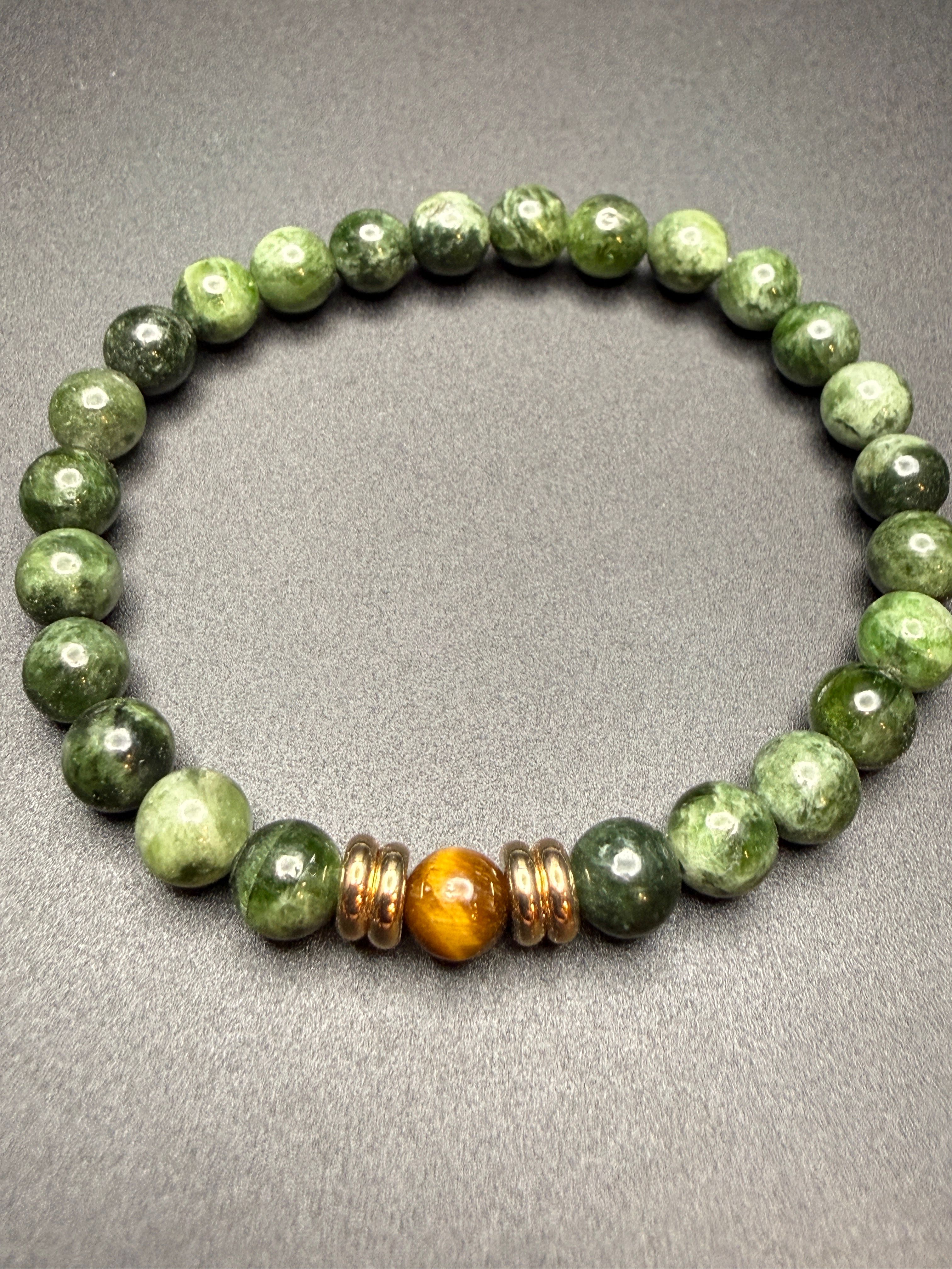 Diopside Tiger Eye Bracelet — view 4