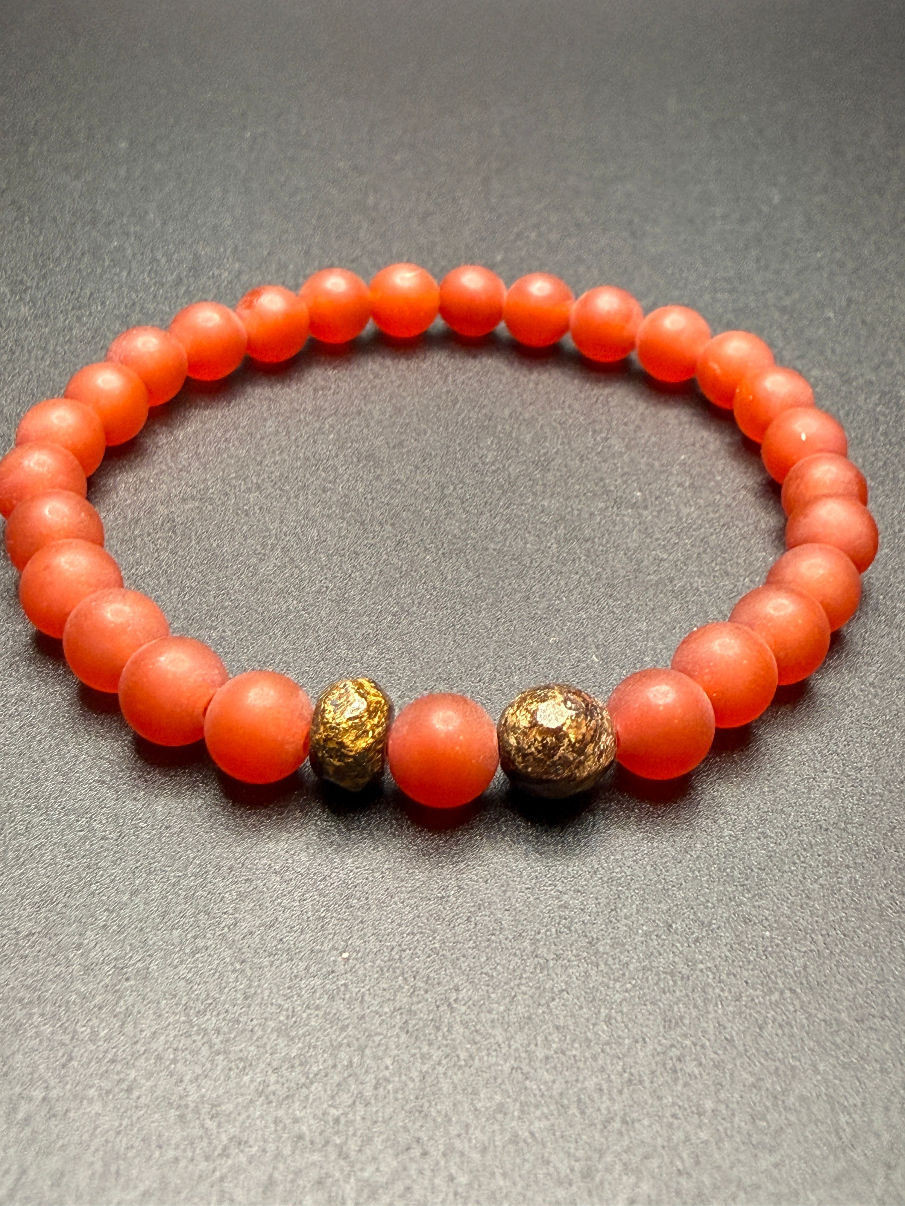 Carnelian Bronzite Bracelet — view 3