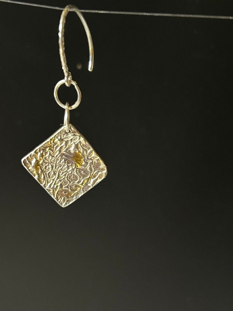 Silver Garden Earrings-view 3
