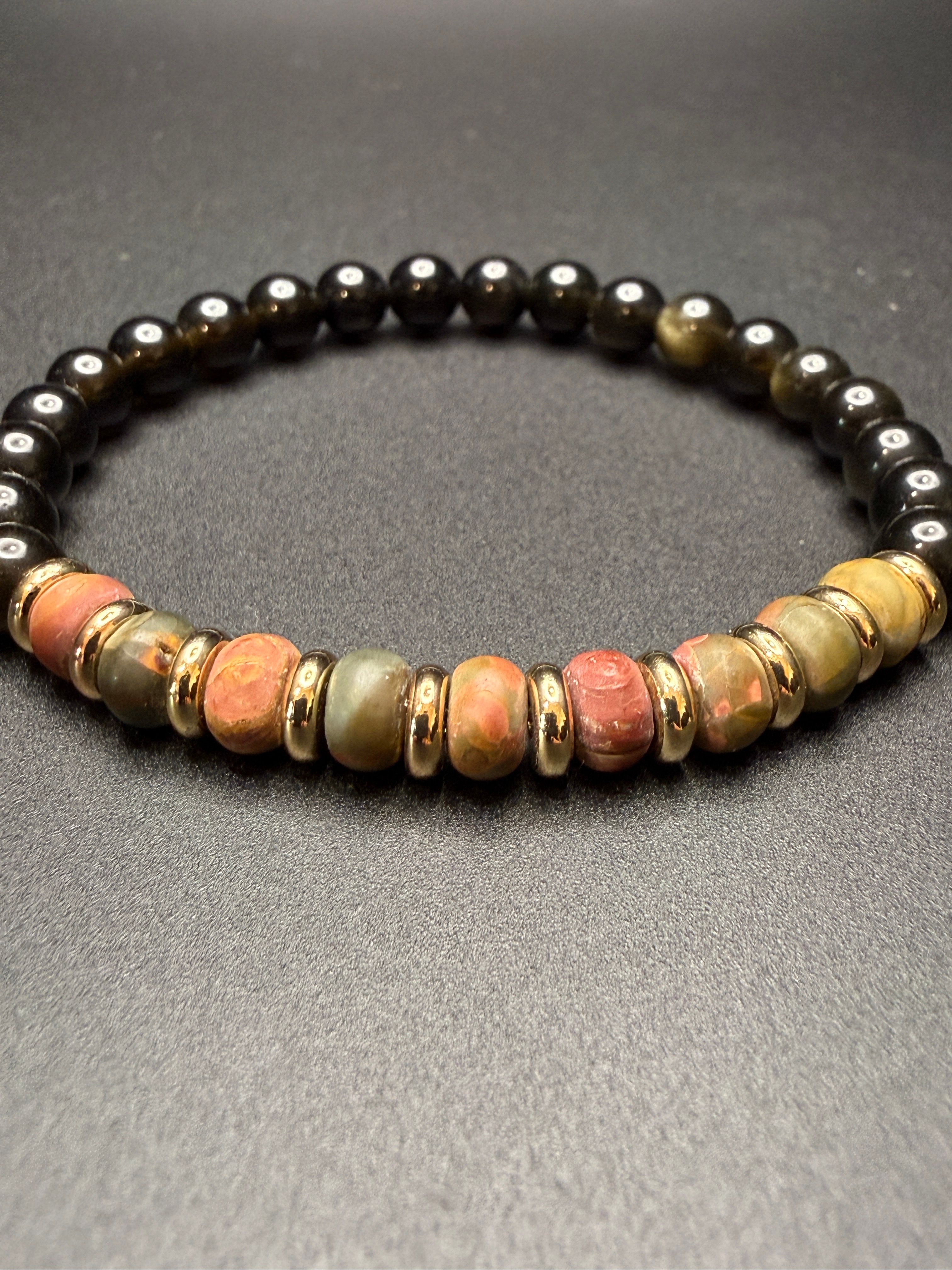 Obsidian Jasper Bracelet