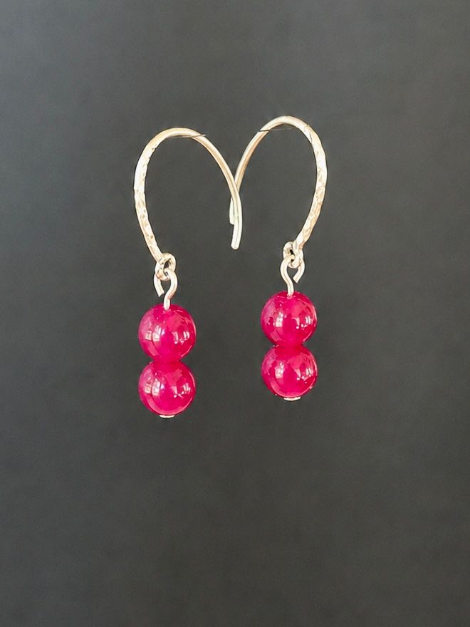 Ruby Drop Earrings