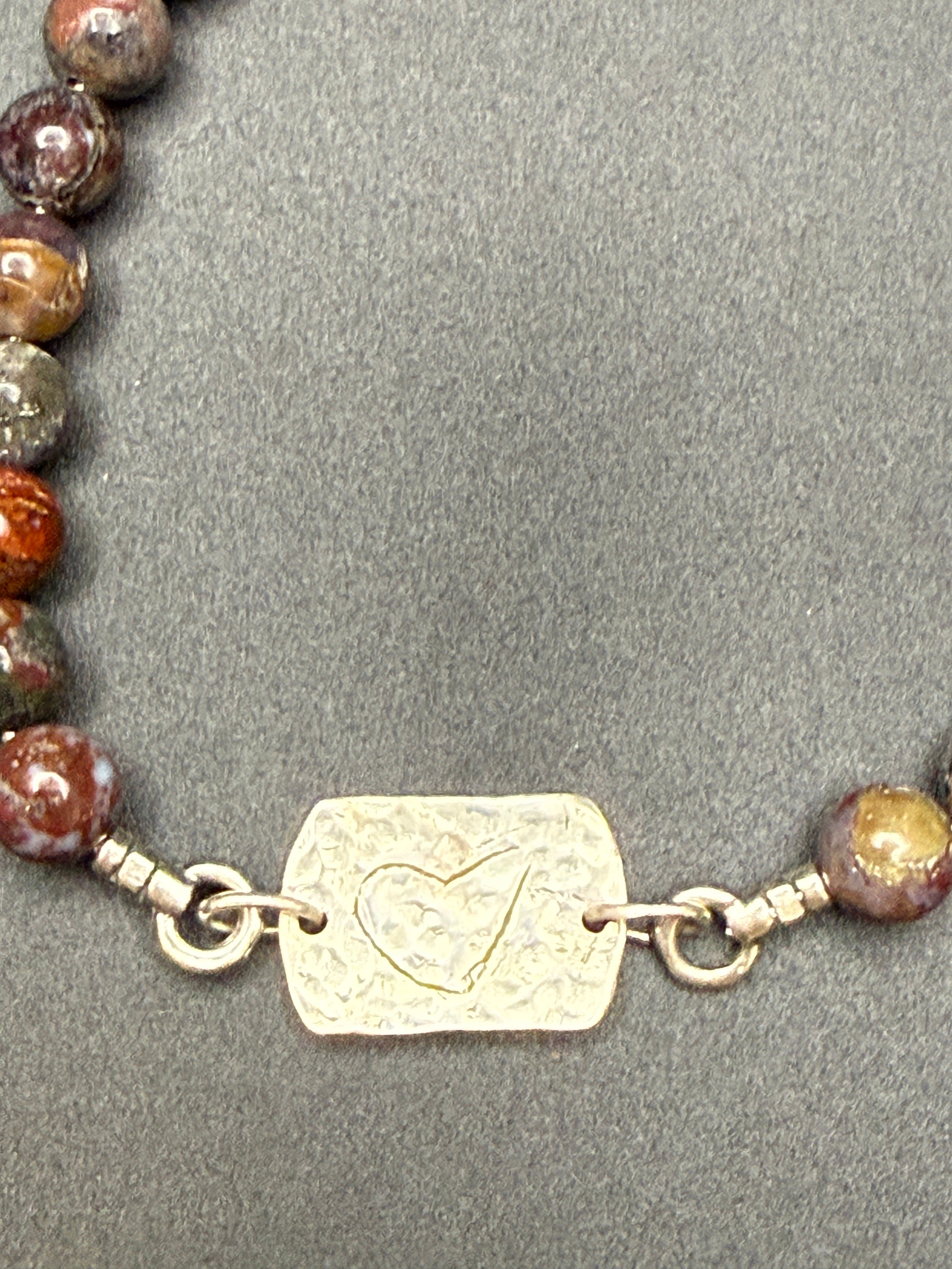 Red Lightning Agate Bracelet — view 6