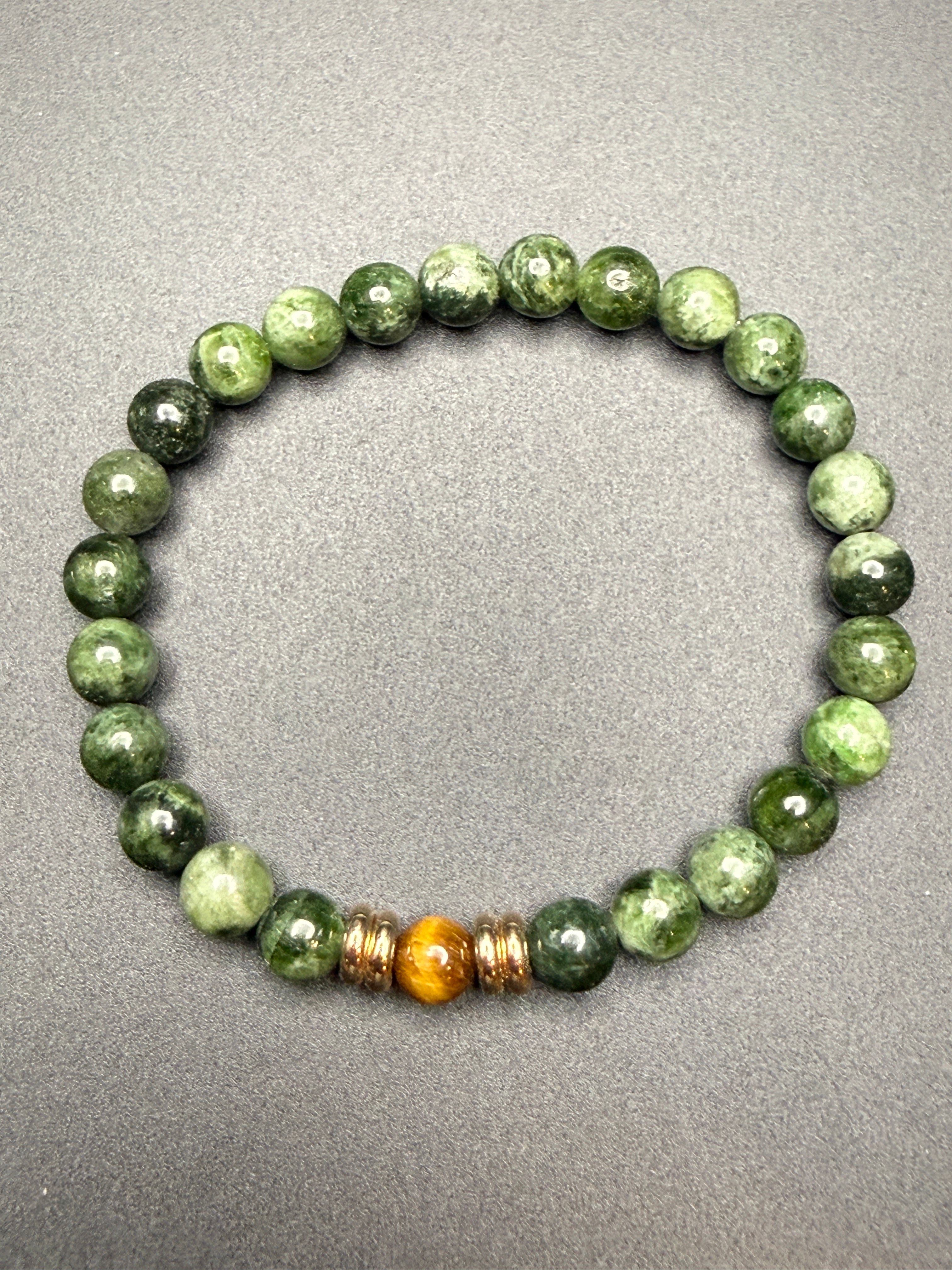 Diopside Tiger Eye Bracelet — view 2