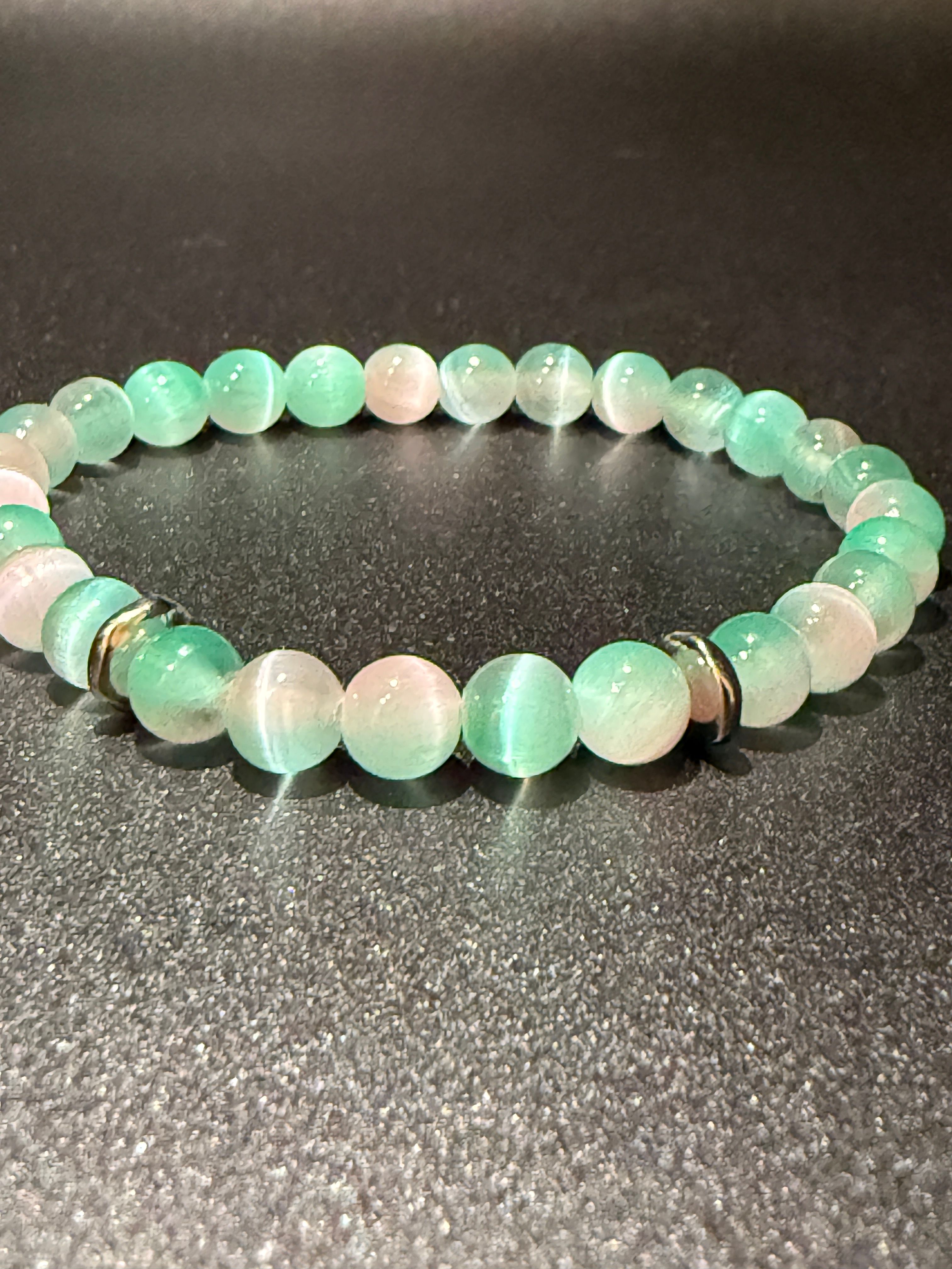 Seafoam Selenite Bracelet — view 2