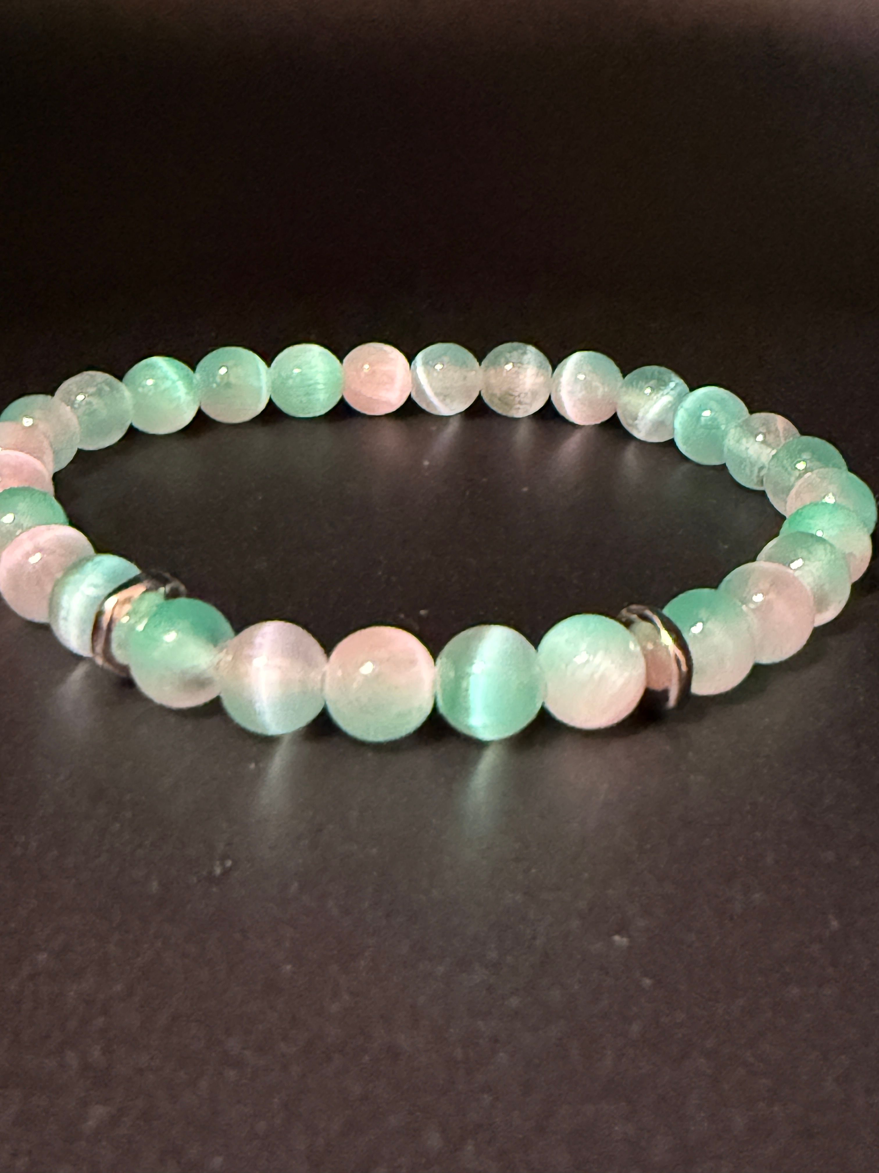 Seafoam Selenite Bracelet