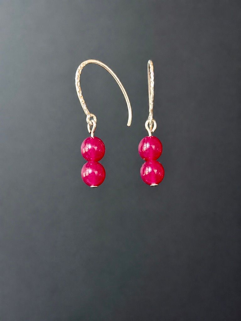 Ruby Drop Earrings