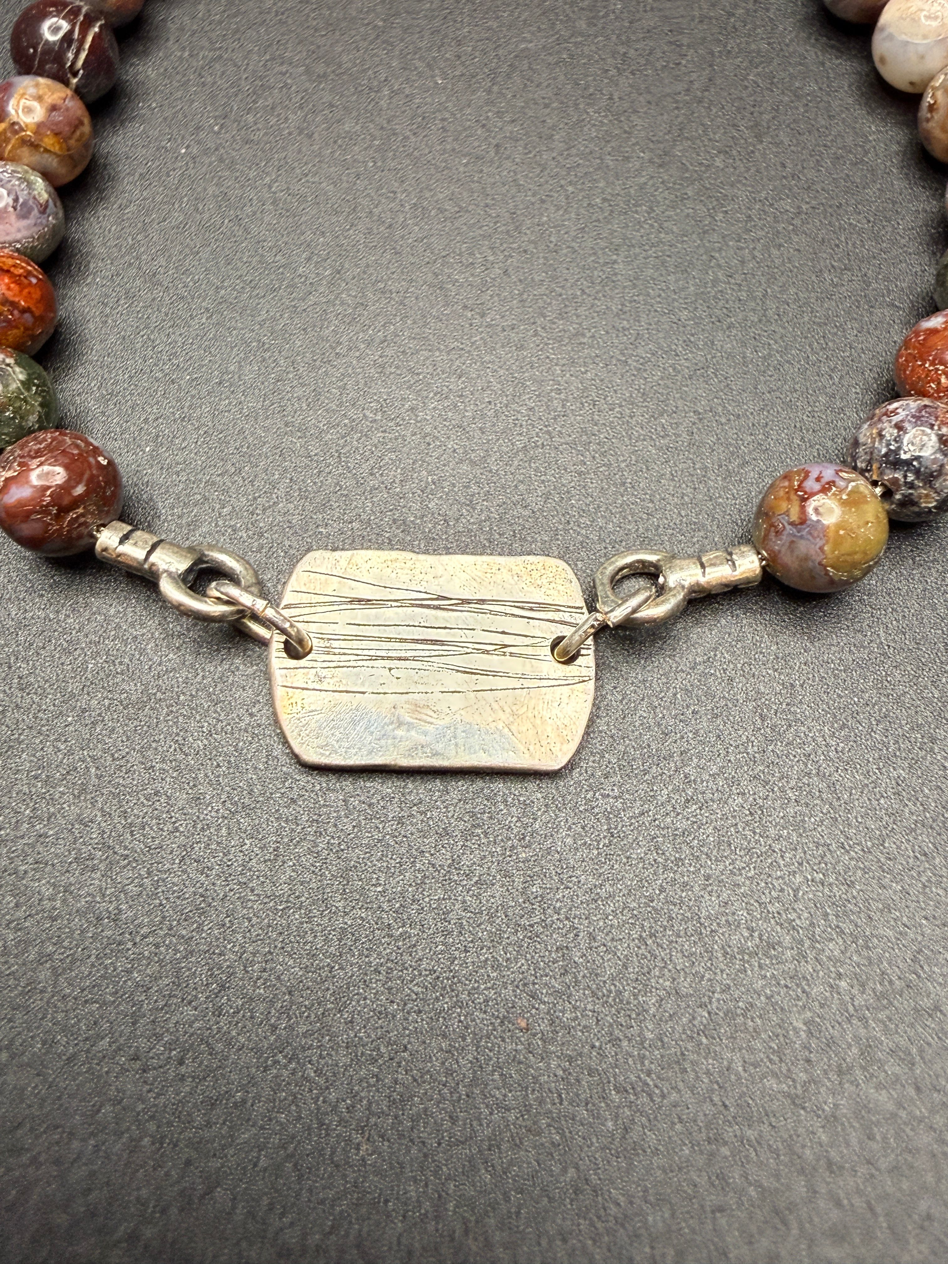 Red Lightning Agate Bracelet — view 2