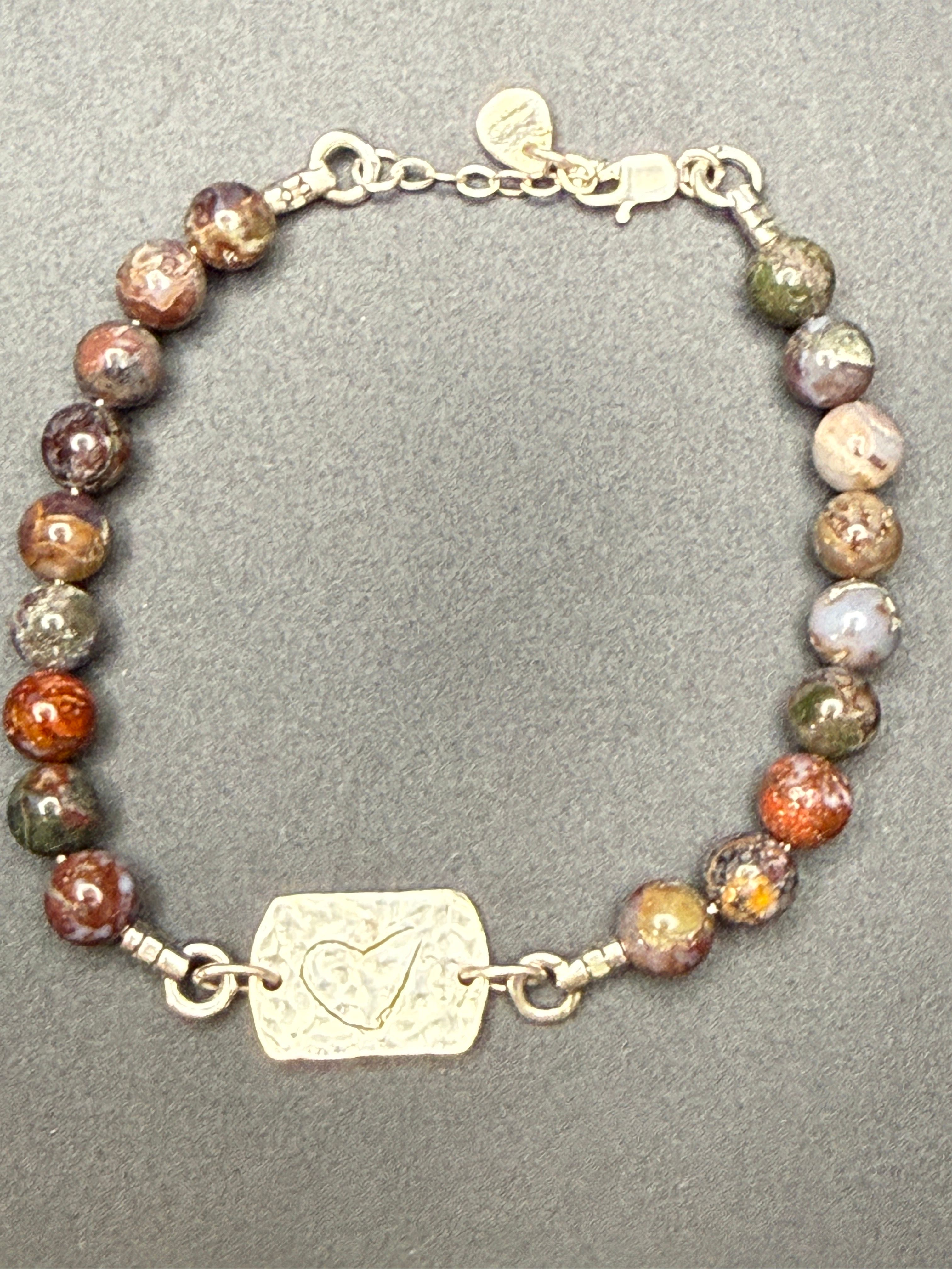 Red Lightning Agate Bracelet — view 5