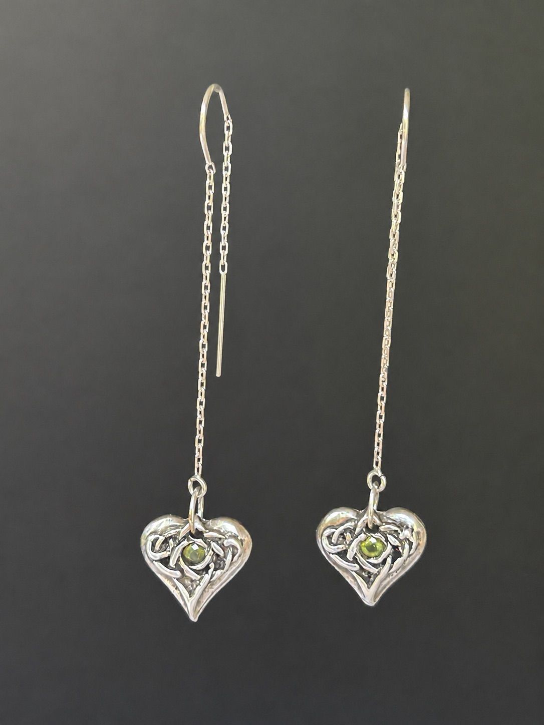Celtic Heart Dangle Earrings