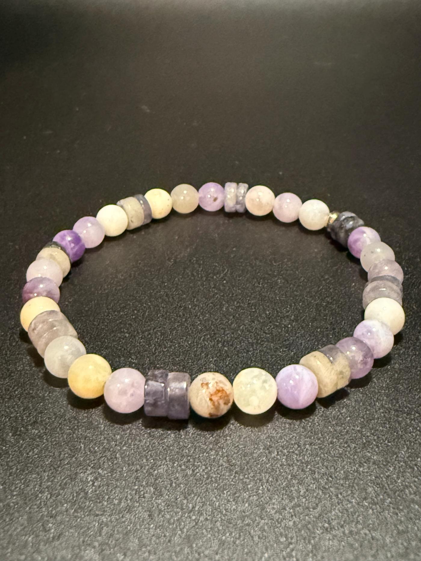 Opal and Iolite Bracelet