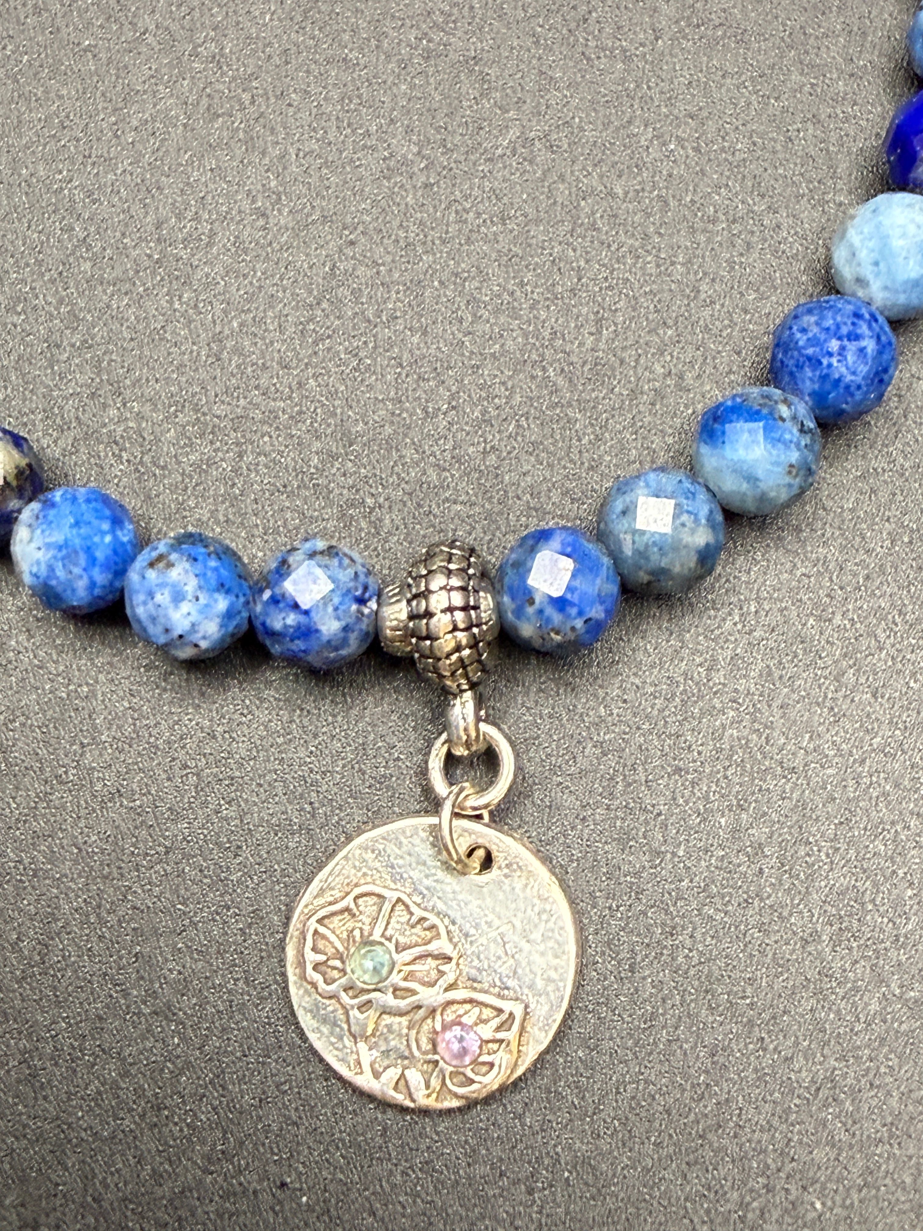 Denim Lapis Balance Bracelet — view 4